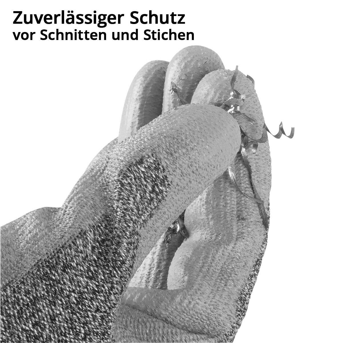 STAHLWERK Schnittschutzhandschuhe 5er Set XL Schutzklasse F EN388:2016 Arbeitshandschuhe | Montagehandschuhe | Gartenhandschuhe | Mechanikerhandschuhe | Schutzhandschuhe | Sicherheitshandschuhe