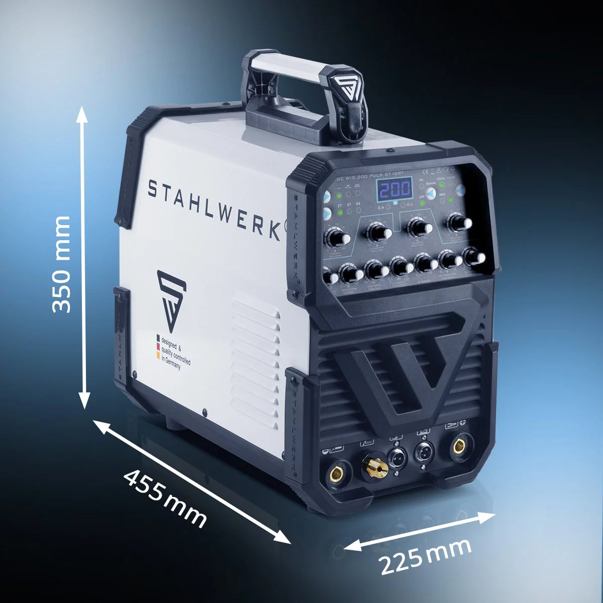 Saldatura in acciaio AC / DC WIG 200 Puls ST IGBT / 200 A WIG e MMA Wadering Machine con funzione di impulso / dispositivo di saldatura in alluminio