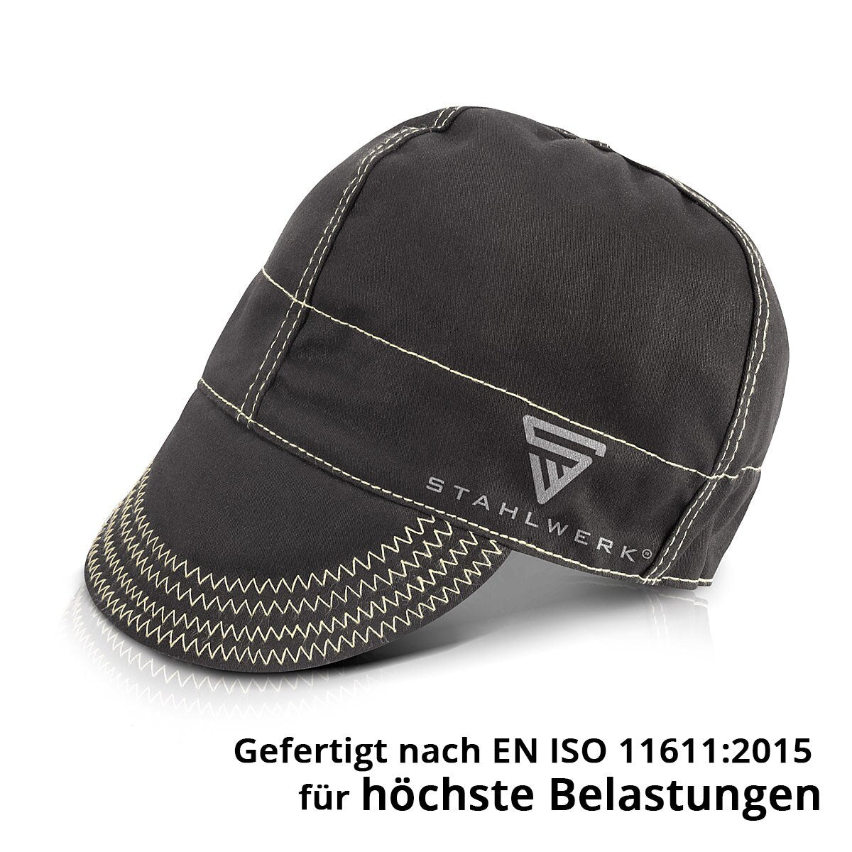 STAHLWERK Schweißkappe | Schweißermütze | Schweißhelm | Schweißhaube | Schweißermaske | flammenhemmende Schweißerschutzkleidung zum Schweißen und Plasmaschneiden