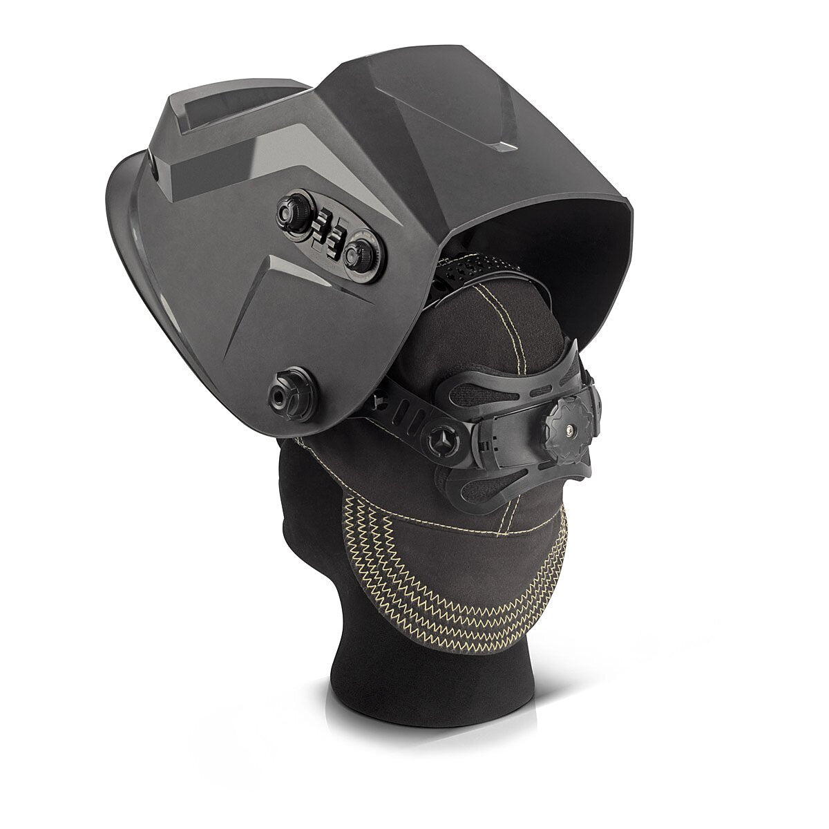 STAHLWERK Schweißkappe | Schweißermütze | Schweißhelm | Schweißhaube | Schweißermaske | flammenhemmende Schweißerschutzkleidung zum Schweißen und Plasmaschneiden