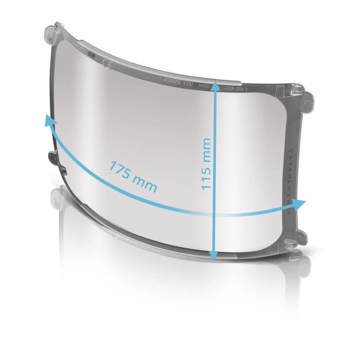 STAHLWERK Schweißhelm Vorsatzscheiben 6er Set | Ersatzgläser innen und außen | Schweißschutzglas | Visierglas | Schutzglas nach EN ISO 16321 | Ersatzscheiben für den Vollautomatik Schweißhelm BOOSTER