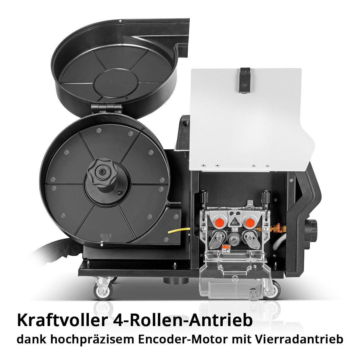 STAHLWERK Industrie-Schweißgerät MIG MAG 350 DP Vollausstattung Vollsynergischer, wassergekühlter IGBT Inverter mit 350 A und Spot-Funktion, MIG MAG Schweißanlage mit Puls | Doppelpuls | High-Speed Puls