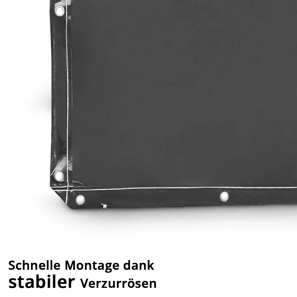 STAHLWERK Schweißschutzvorhang 240 x 180 cm | Schweißvorhang aus UV-resistentem Vinyl-Kunststoff | Extradunkel | DIN EN ISO 25980 | Effektiver Schutz bei Schweiß-, Schneid- und Schleifarbeiten