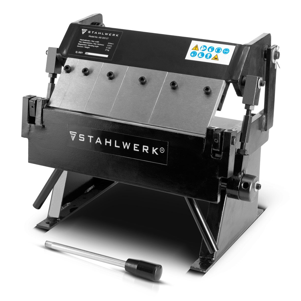 Banque de colonnes AB-305 ST AB-305 et machine de flexion pivotante jusqu'à 1 mm d'épaisseur de tôle pour la flexion, le pliage ou la fabrication de profils et de composants métalliques en tôle