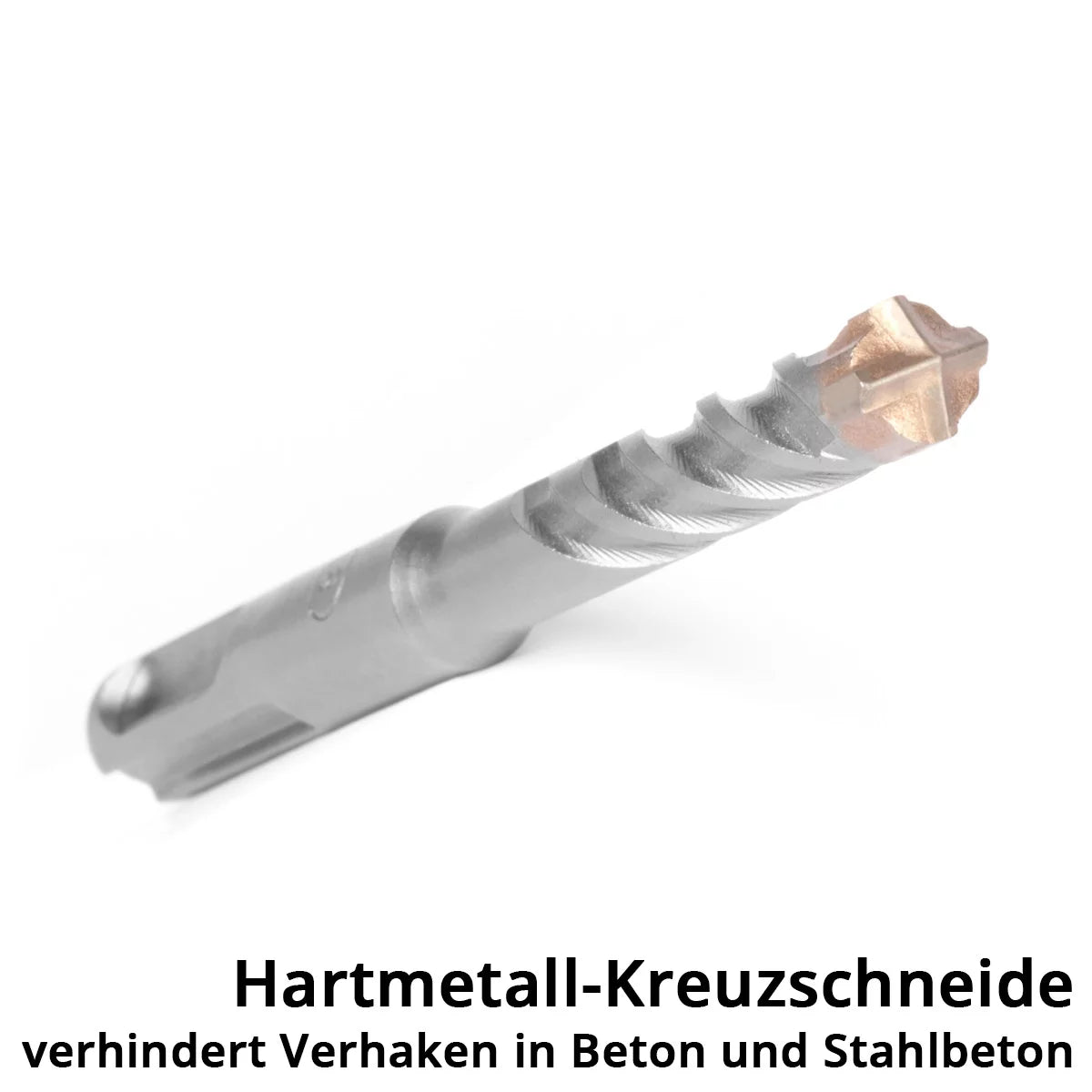 STAHLWERK SDS-Plus-Bohrer 8-teiliges Set mit Box | Durchmesser 5-12 mm | Kreuzschneide und Doppelwendel | Längen 110-160 mm | Steinbohrer und Betonbohrer für SDS-Plus Aufnahme 10 mm | Stark und präzise