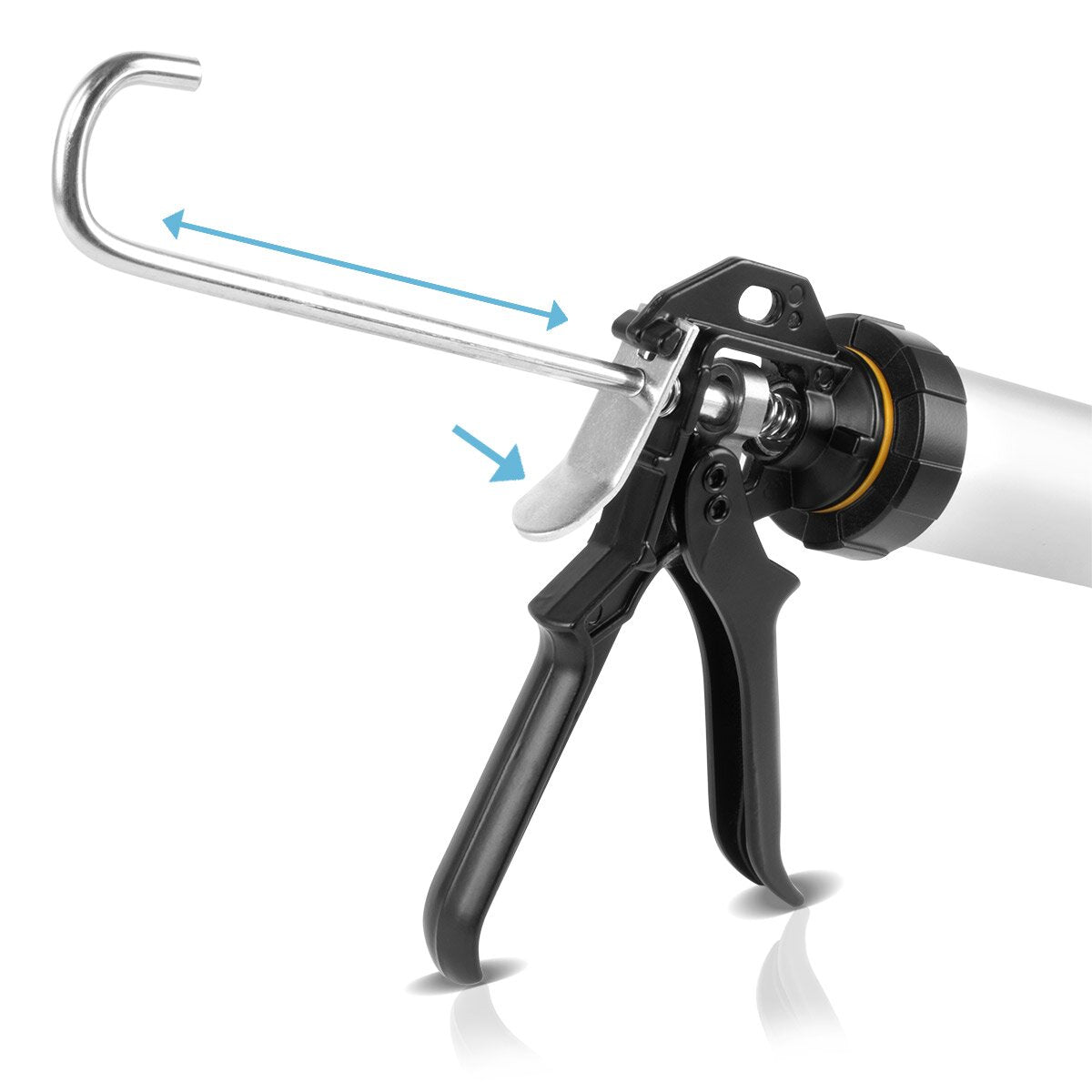 Pistolet en silicone en silicone SP-600 ST 600 ML CARTRIDE PRAIS / CARTRIDGE FAUX D'Aluminium stable pour les cartouches et les sacs pour le silicone et l'application des matériaux adhésifs et d'étanchéité