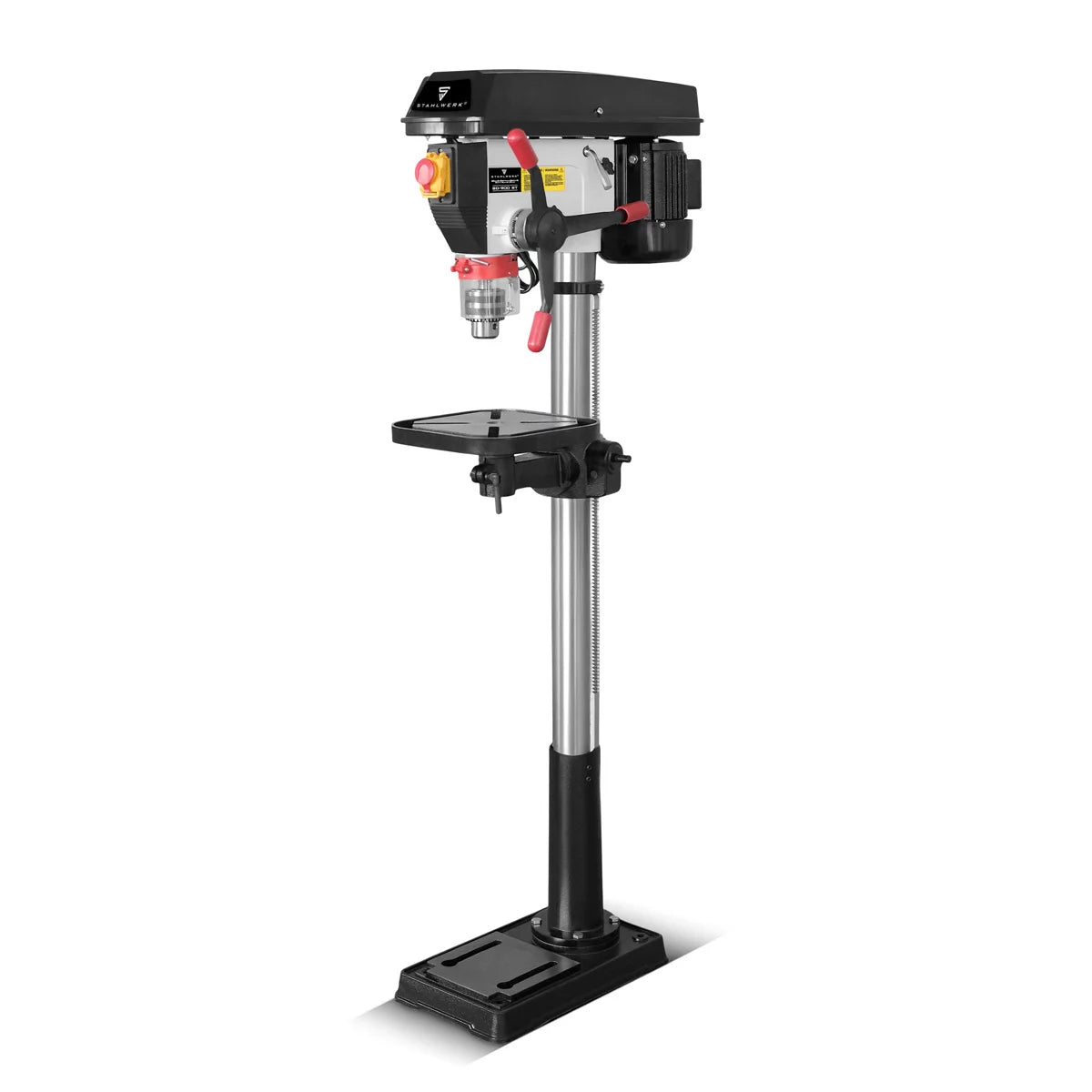 STAHLWERK BD-900 ST sütunlu delme makinesi | Kendin Yap meraklıları ve metal yapılar için 900 Watt'lık güçlü matkap | Delme çapı Ø 20 mm | 280 - 2.380 dev/dak | Sağlam matkap masası ve metal taban