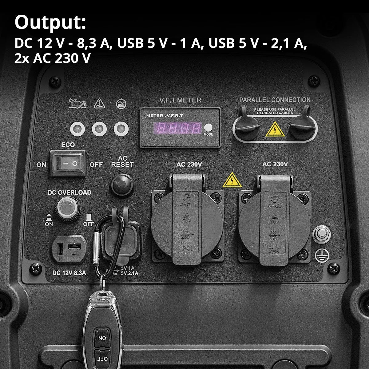 STAHLWERK IG-3500 ST Benzin Generator 3,5 kW | 4,76 PS Inverter Stromgenerator | Multi-Versorgungs Generator | Notstromaggregat, 4-Takt, 5-Verbraucher-Anschlüsse, verbrauchseffizient und wartungsarm