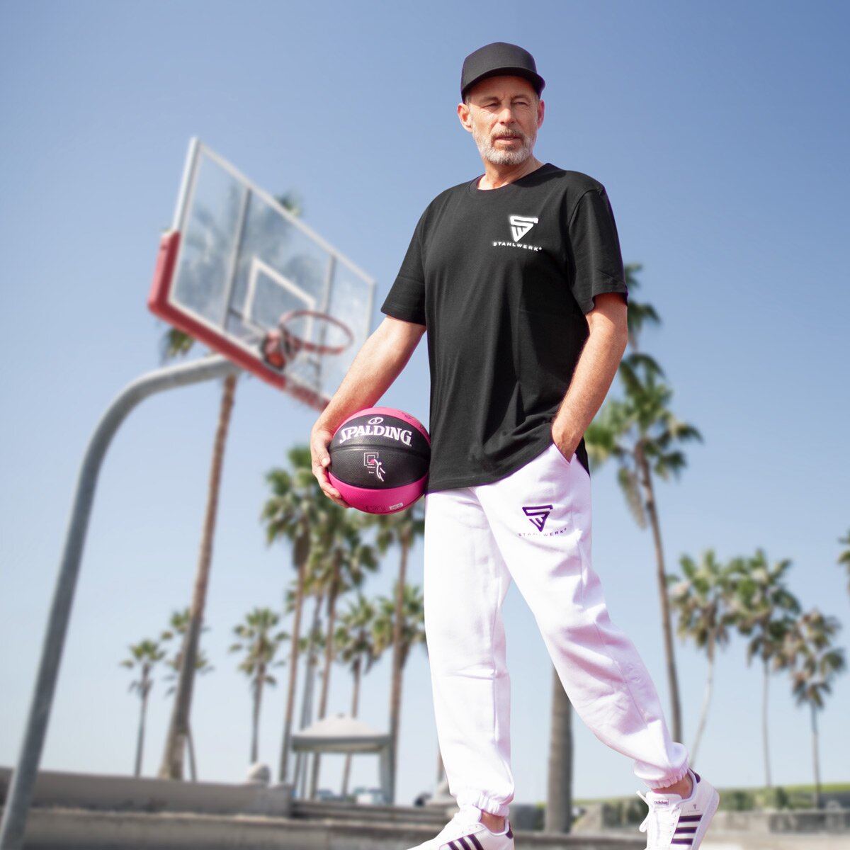 STAHLWERK T-Shirt Größe XXXL Kurzarm-Hemd mit Logo-Print aus 100% Baumwolle