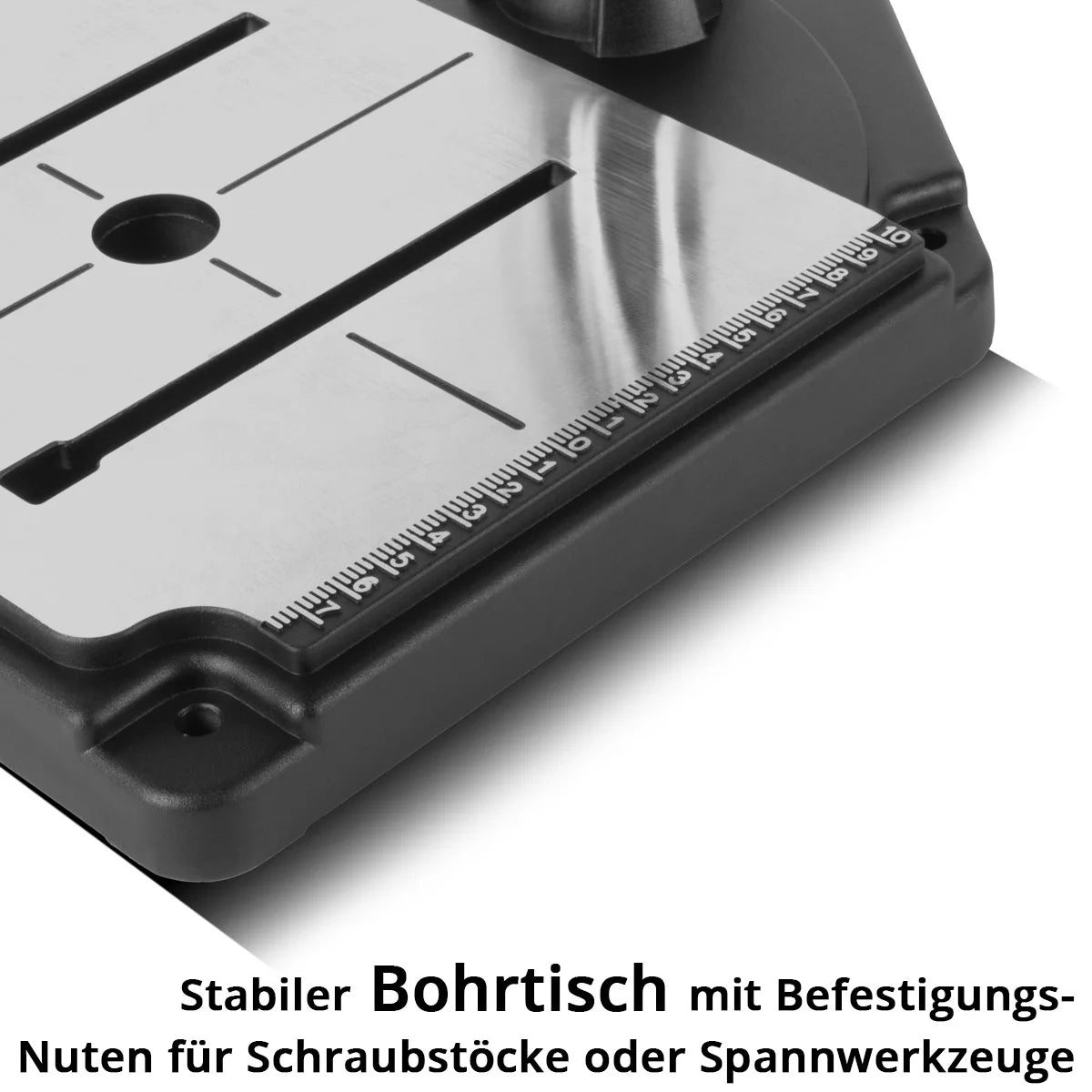 STAHLWERK MBD-800 ST Tischbohrmaschine mit Positionslaser | 800 W Ständerbohrmaschine | 200 - 2.500 U/min | Schnellspannbohrfutter 1,5 - 13mm | Säulenbohrmaschine mit 90 mm Bohrhub | Digitaldisplay