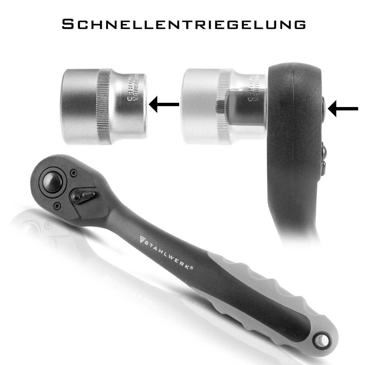 Steelworks 1/2 pouce de commutation de profit de profit de profit chrome-vanadium-acier