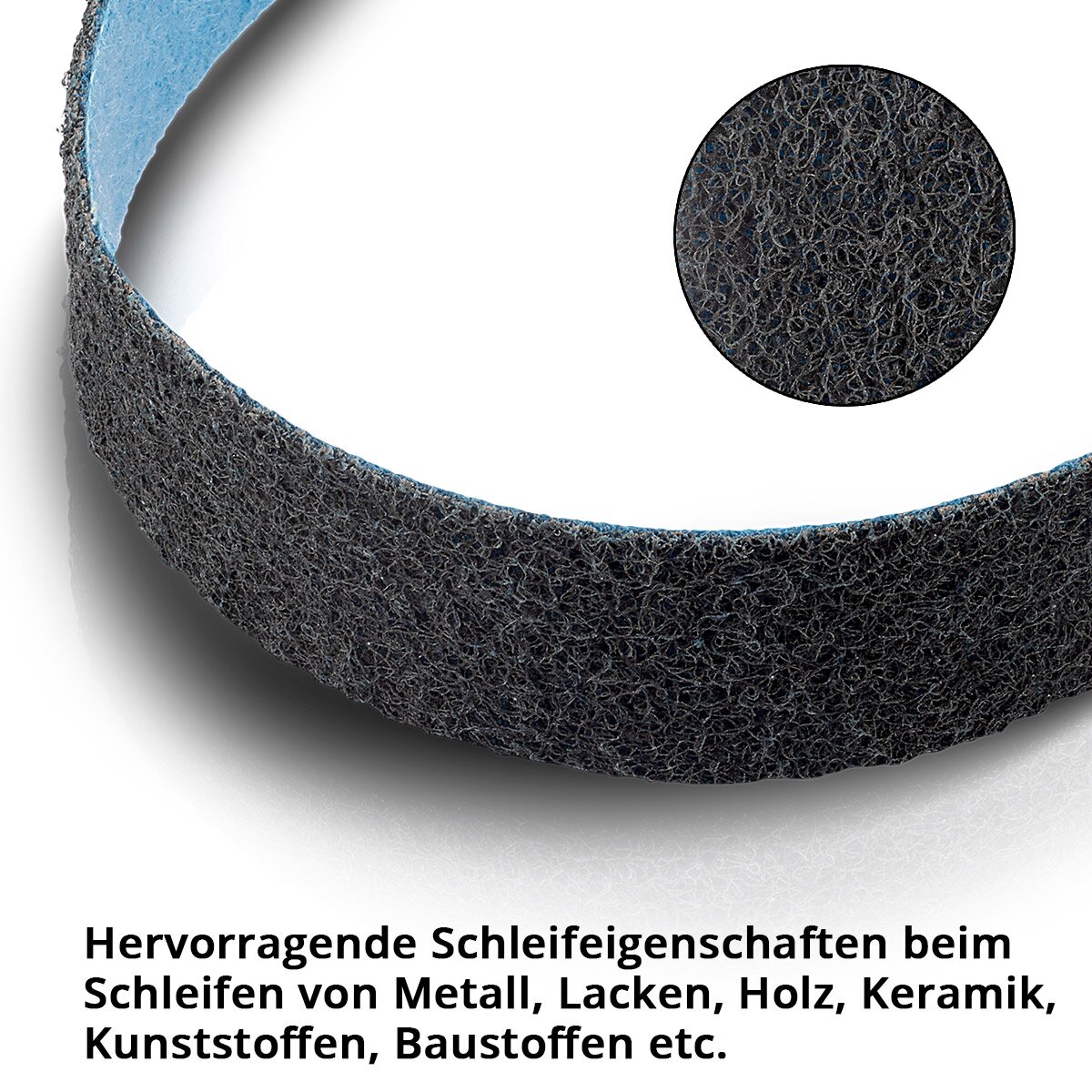 STAHLWERK Schleifvlies feine Körnung 40 x 760 mm Schleifband | Vliesbänder | Poliervlies | Universal-Schleifbänder | Schleifmittel für Rohrbandschleifer, Bandschleifer und Schleifgeräte