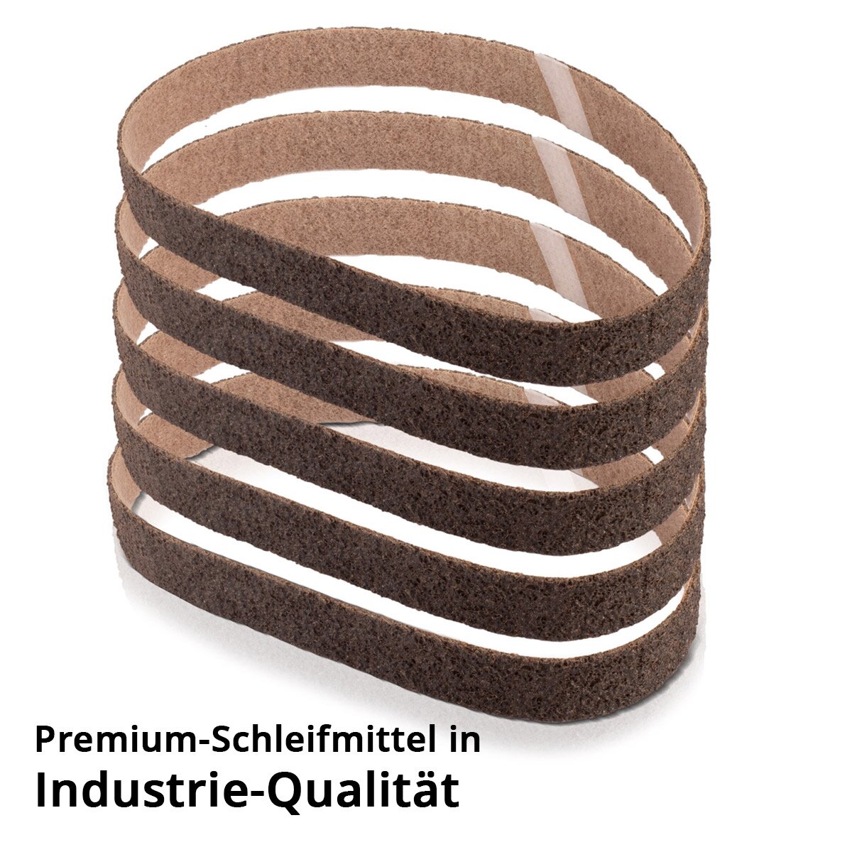 STAHLWERK Schleifvlies 5er Set grobe Körnung 40 x 760 mm Schleifband | Vliesbänder | Poliervlies | Universal-Schleifbänder | Schleifmittel für Rohrbandschleifer, Bandschleifer und Schleifgeräte