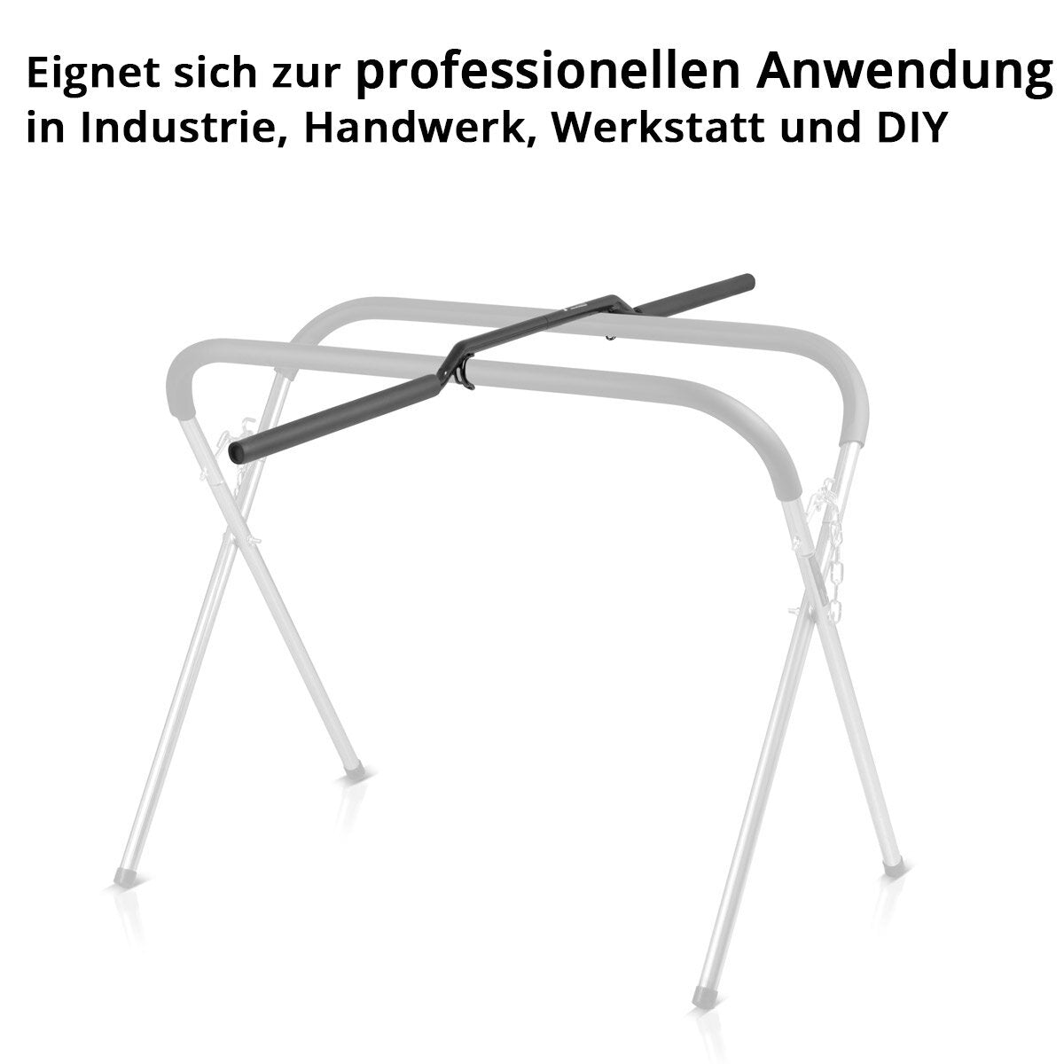 STAHLWERK Verstellbare Verlängerung VTA-200 ST mit 90 kg Tragkraft für Kfz Lackierständer | Scheibenbock | Lackierbock | Montageständer | Arbeitsbock | X-Bock | Windschutzscheibenständer