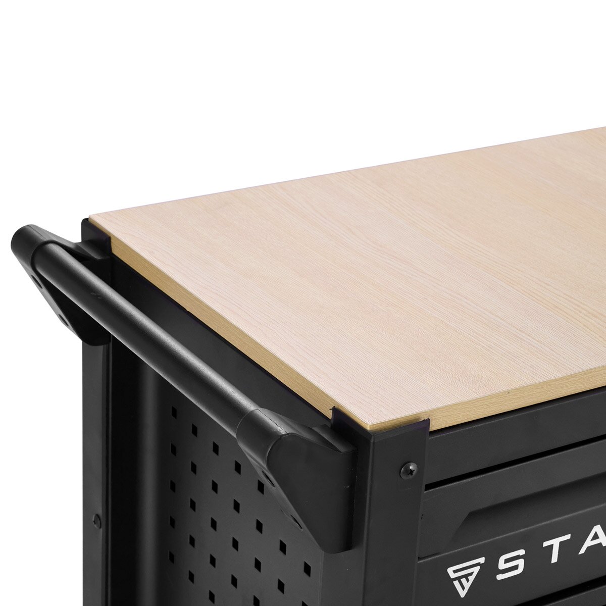 STAHLWERK Werkstattwagen DINO bestückt mit 364 Premium-Werkzeugen aus Chrom-Vanadium abschließbarer XXL Werkzeugwagen | Profi Montagewagen mit 12 Schubladen und gummierten Long-Life-Rollen