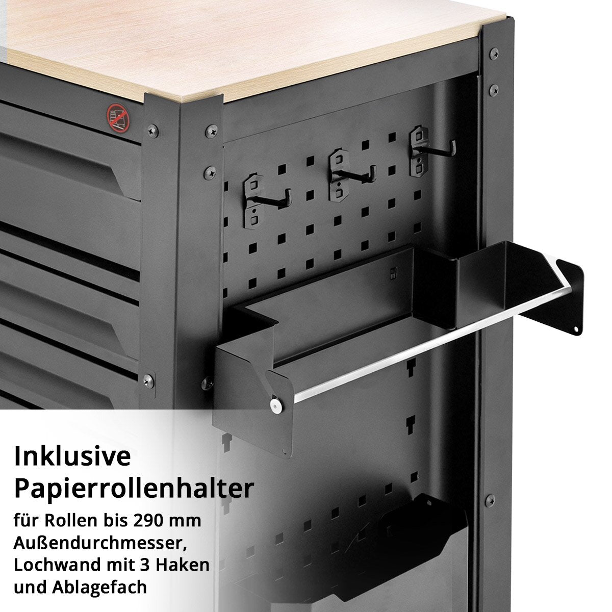 STAHLWERK Werkstattwagen DINO bestückt mit 364 Premium-Werkzeugen aus Chrom-Vanadium abschließbarer XXL Werkzeugwagen | Profi Montagewagen mit 12 Schubladen und gummierten Long-Life-Rollen