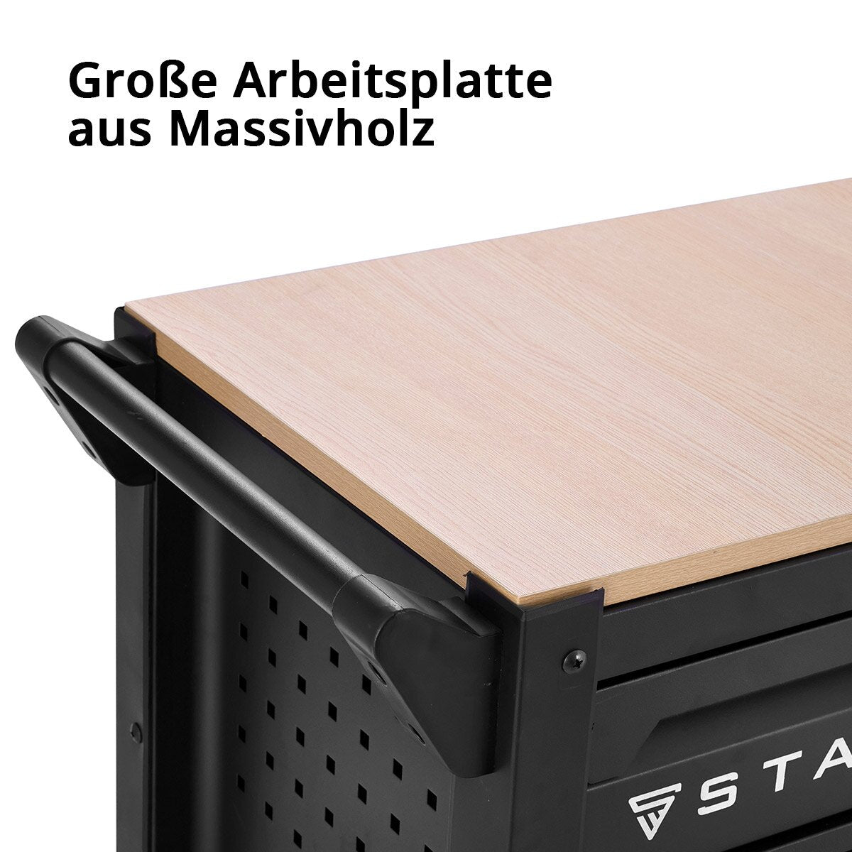 STAHLWERK Werkstattwagen DINO bestückt mit 364 Premium-Werkzeugen aus Chrom-Vanadium abschließbarer XXL Werkzeugwagen | Profi Montagewagen mit 12 Schubladen und gummierten Long-Life-Rollen