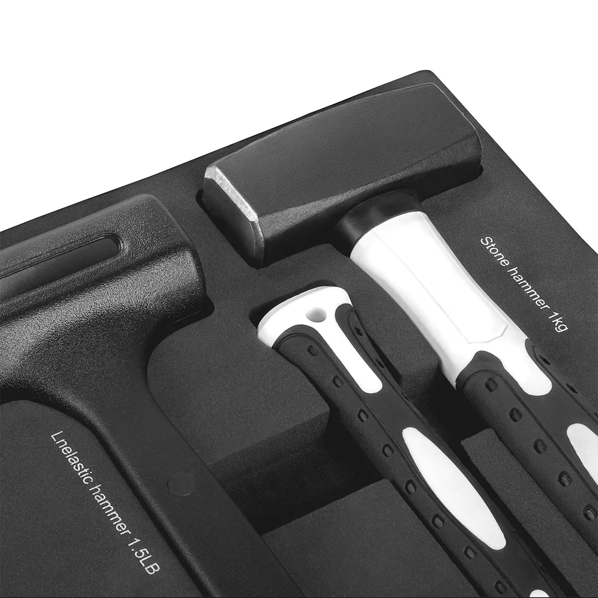 Set di strumenti professionali a 11 pezzi Steelworks con inserto in schiuma per auto da workshop | Strumento di alta qualità nell'intarsio per auto utensili | Tra cui pinze, martelli e scalpellini