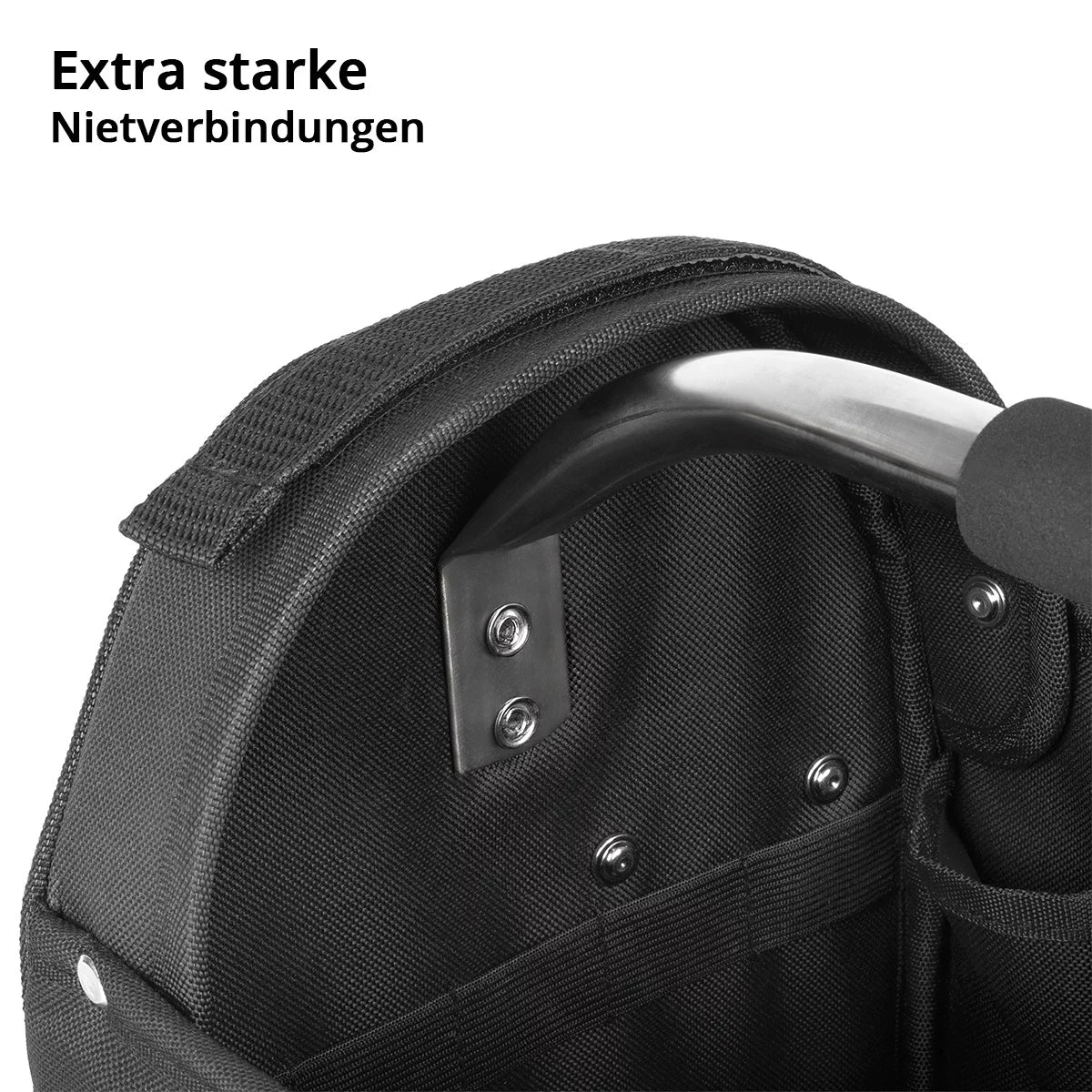 STAHLWERK Werkzeugtasche | 11 Aussen- und 10 Innentaschen | Robuste Installateur-Tasche | Tragbarer Werkzeugkoffer | Montagetasche mit Tragegriff und Schultergurt | Strapazierfähiges Polyester-Gewebe