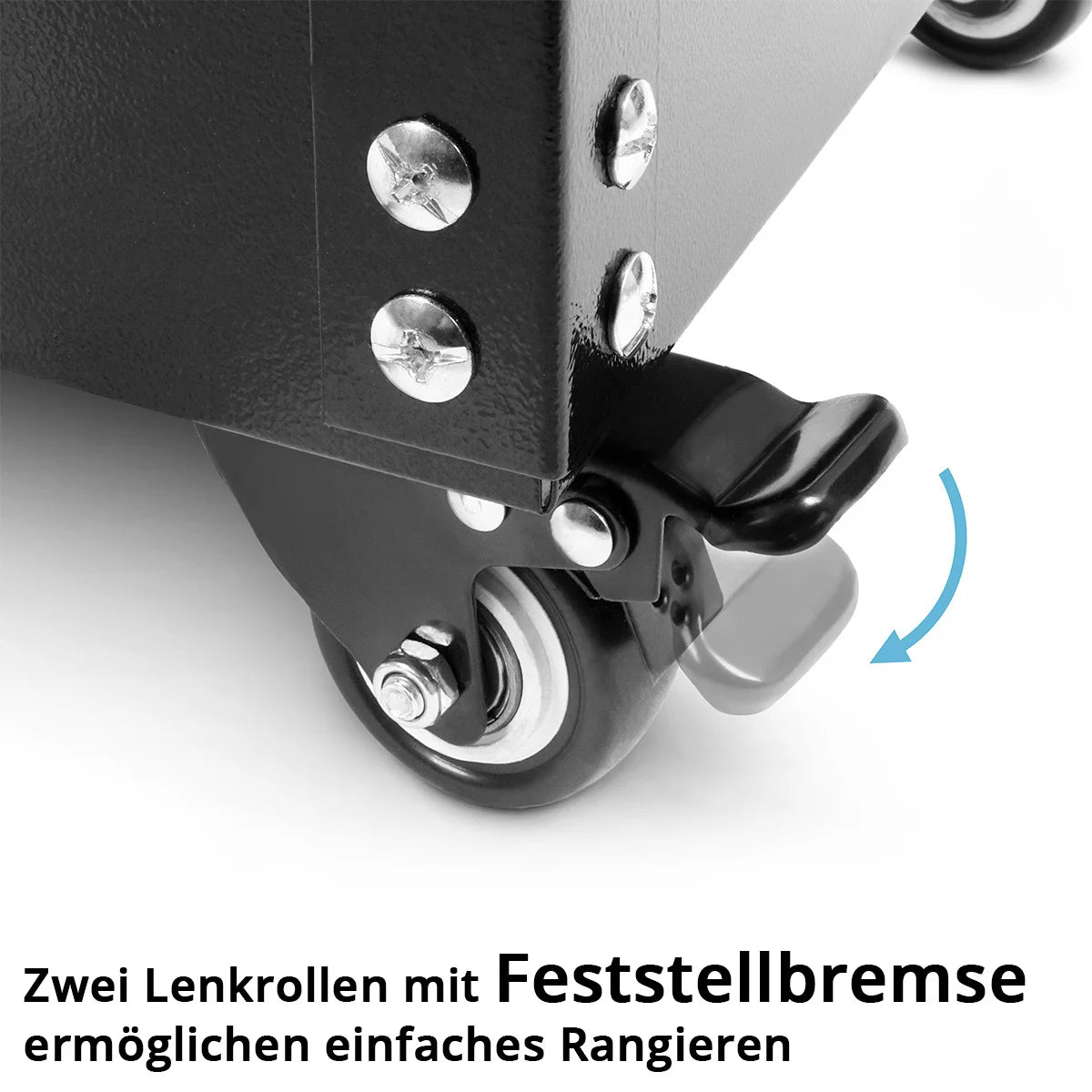 STAHLWERK Werkzeugwagen ST-575 Werkstattwagen | Rollwagen | Transportwagen | Montagewagen | Plattformwagen | Etagenwagen mit 2 Ladeflächen