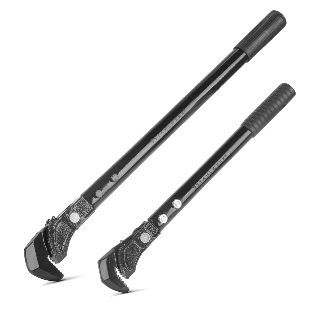 Steelworks Zonge Key 2 Set 450/600 mm (18 "/ 24") Poup de tuyau d'auto-ajustement | Clé de pipe | Monta Key | Rohrdeher | Clé rapide | Clé multifonctionnel en chrome vanadium