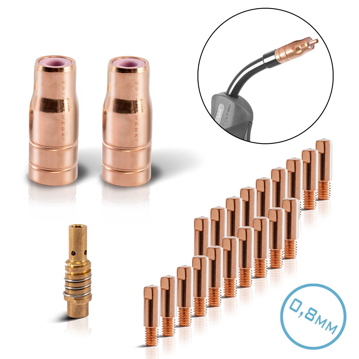 Attrezzi Idraulici Fai Da Te Set 3 Punte Di Sollevamento PPR - Acciaio Carbonio Per Fori 15-31mm Con Codolo Esagonale Punte Svasatrici Ppr - 10