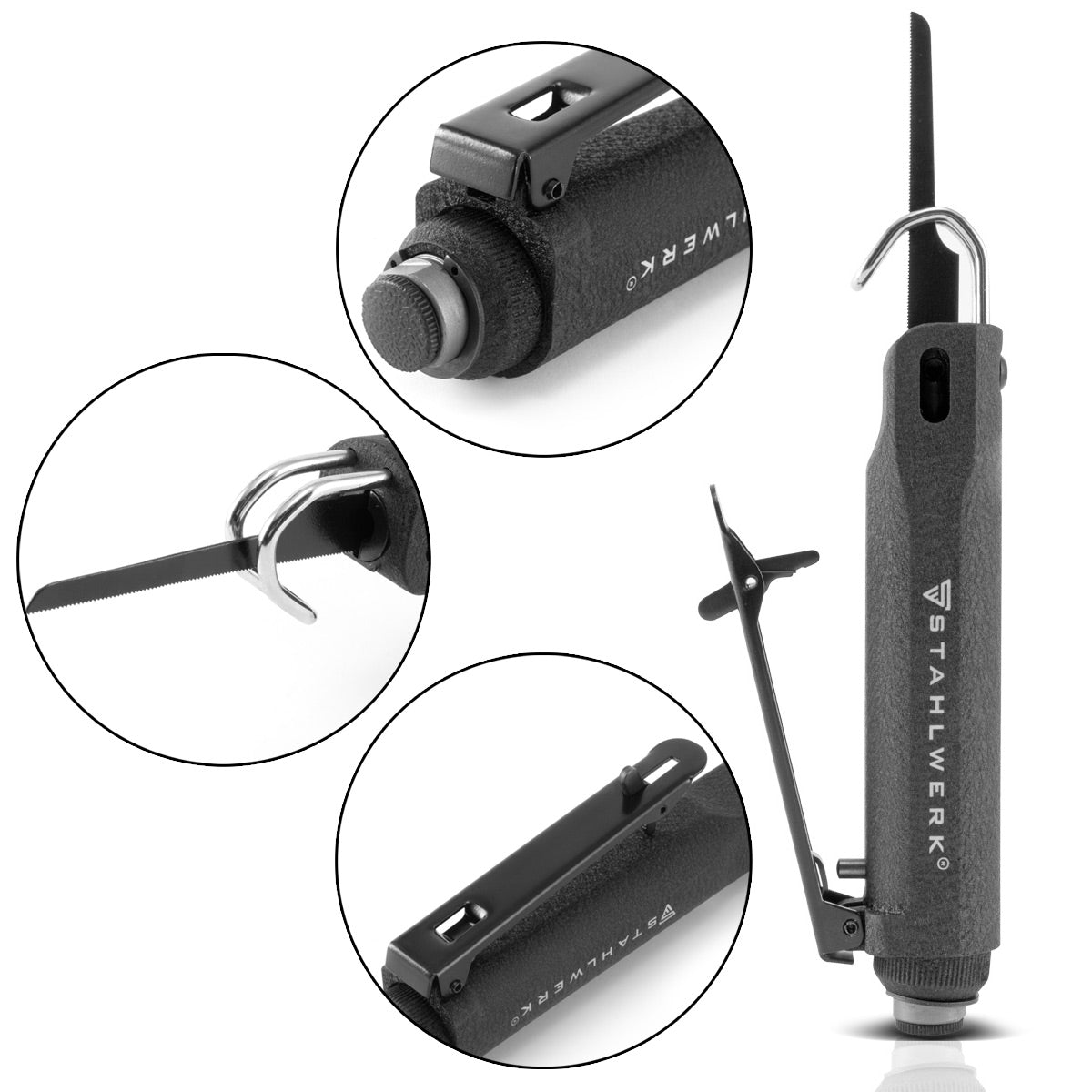 Steelworks DBS-900 ST Profesyonel Mini-Baslı Hava Testere / Vücut Testereleri Araç alanında ve Makine Mühendisliğinde Sayfa Kesmek ve Bırakmak İçin