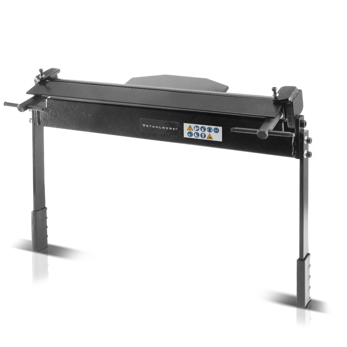 Mécanisme d'acier de la bande AB -460 ST-Machine de flexion en tôle pour des feuilles jusqu'à 1,2 mm d'épaisseur, angle de flexion 0 à 135 degrés, zone de travail 460 mm