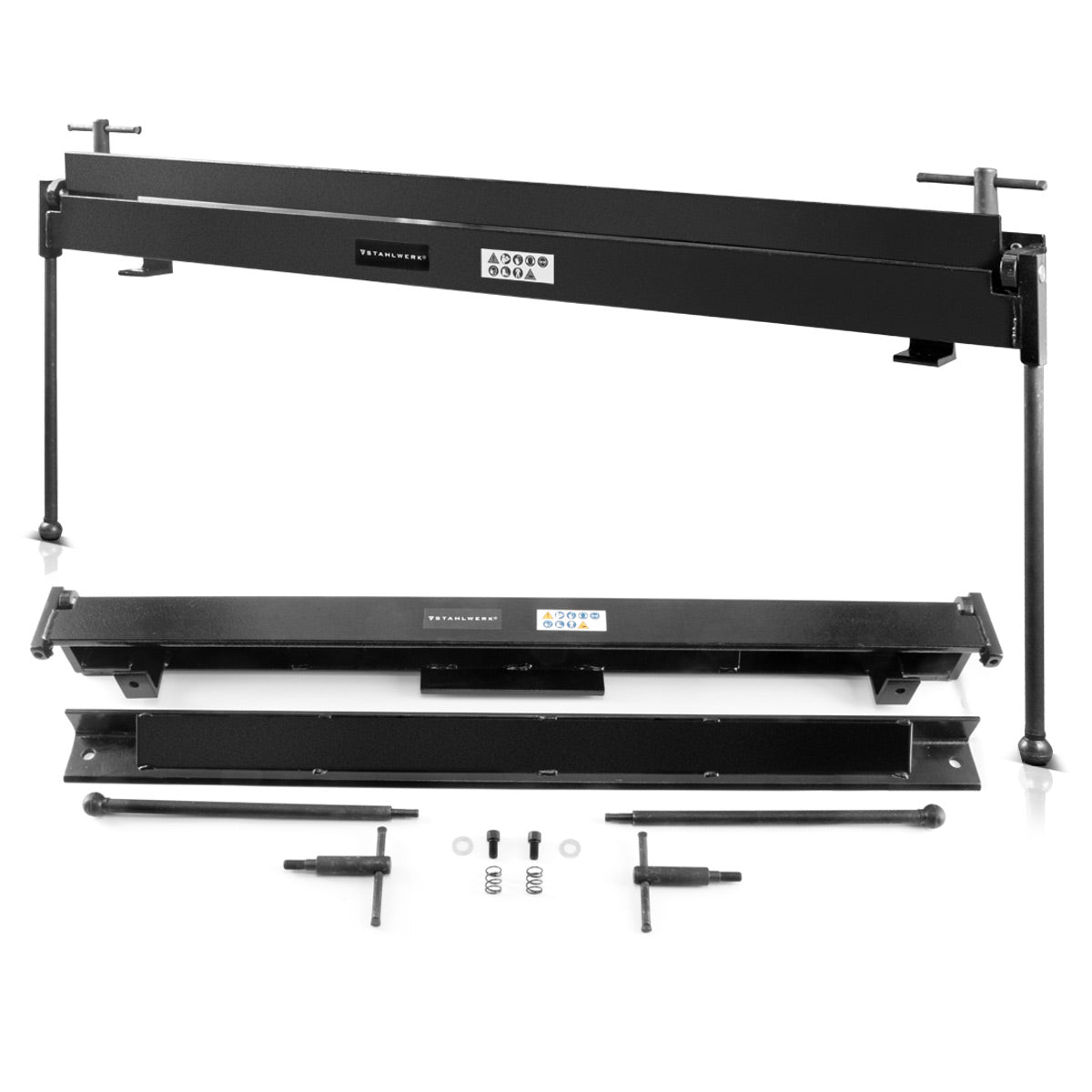 STAHLWERK Abkantbank AB-1000 ST - Blechbiegemaschine für normale Stahlbleche bis 1,2 mm Dicke, Biegewinkel 0 bis 135 Grad, Arbeitsbereich 1.000 mm