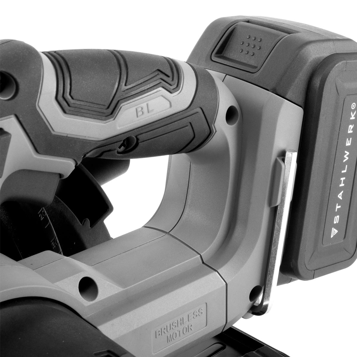 STAHLWERK AKS-20 ST Akku Handkreissäge Brushless-Technologie mit 900 Watt und 4.500 U/min zum Schneiden von Holz, PVC, MDF, Sperrholz und anderen Materialien