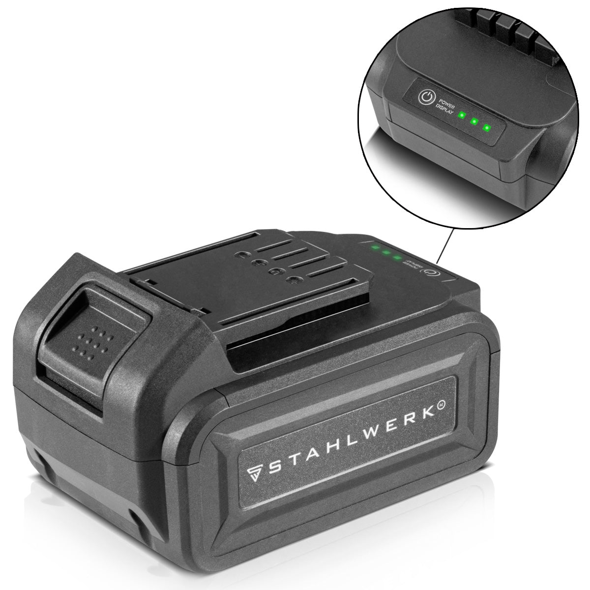 Batería Steelworks 20 V 4AH Batería de reemplazo de iones de litio adecuado para herramientas inalámbricas destornillador de batería inalámbrica ángulo de molinillo Capacidad de 4000 mAh