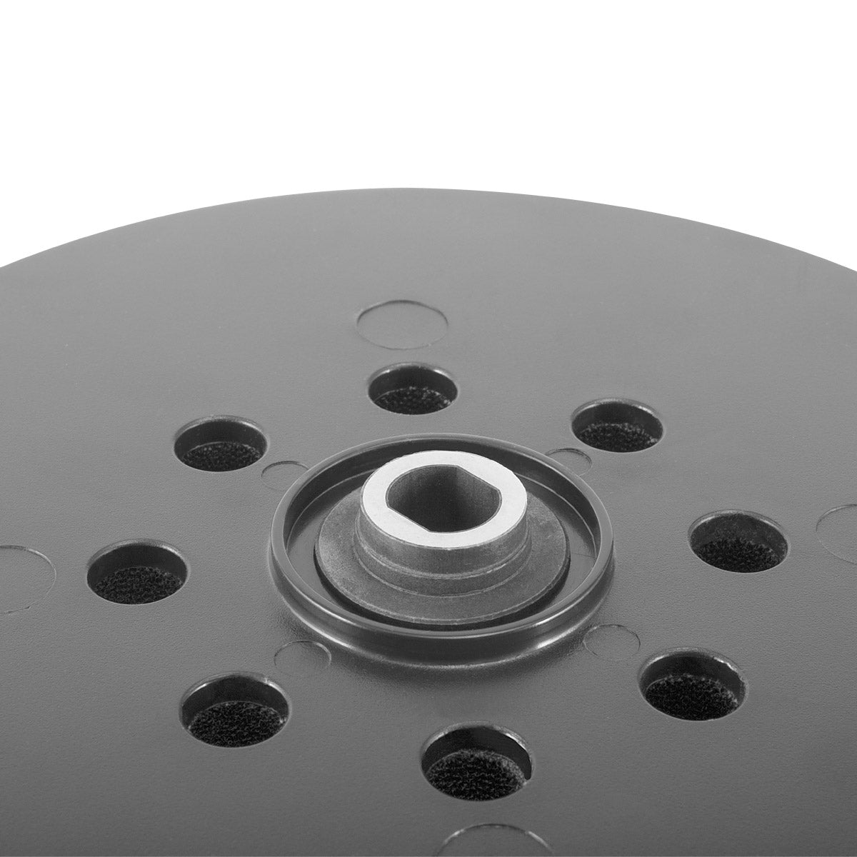 STAHLWERK Universal-Hochleistungs-Schleifteller / Schleifscheibe 225 mm, gelochte Ausführung mit Klett-System und M6 Aufnahme für Trockenbauschleifer