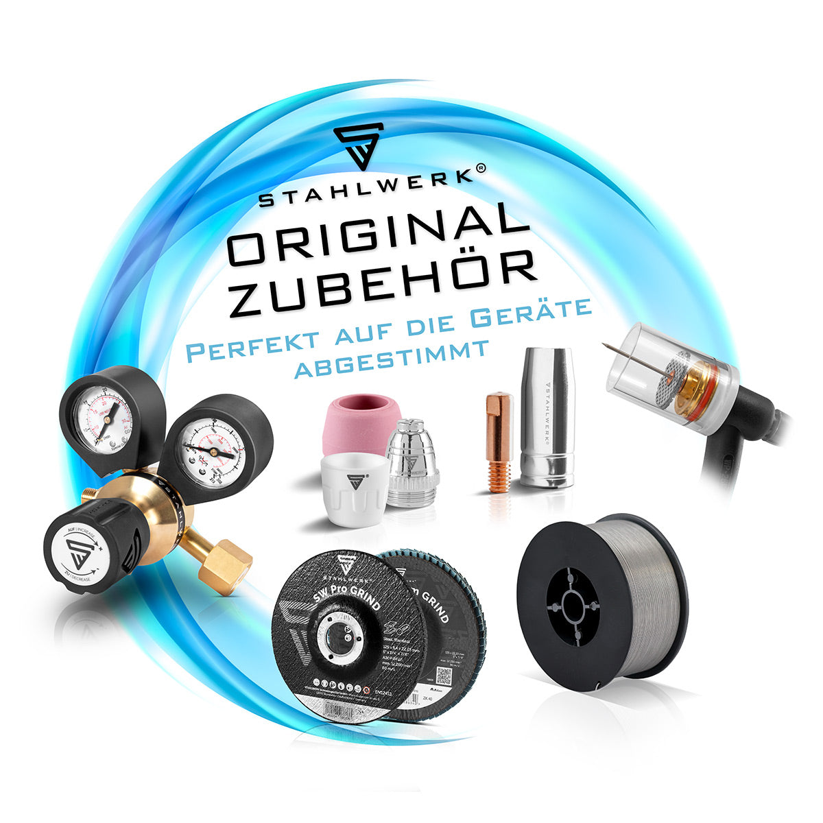 STAHLWERK MIG MAG Premium Aluminium Schweißdraht / Drahtrolle ER4043 Si5 1,0 mm S200/D200 2 kg für Aluminium-Schweißarbeiten mit Schutzgas