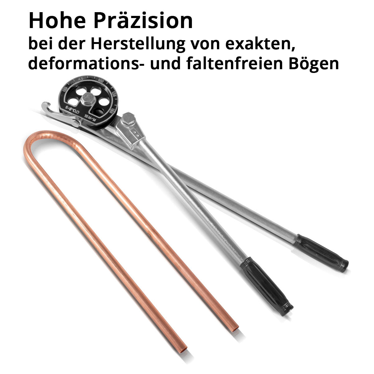 Steelworks Hand pipe bend HTB-180 ST tube bending / pipe bending device / pipe bending machine / pipe bending pliers for professional bending of 16 mm pipes in a work area of 0-180 degrees