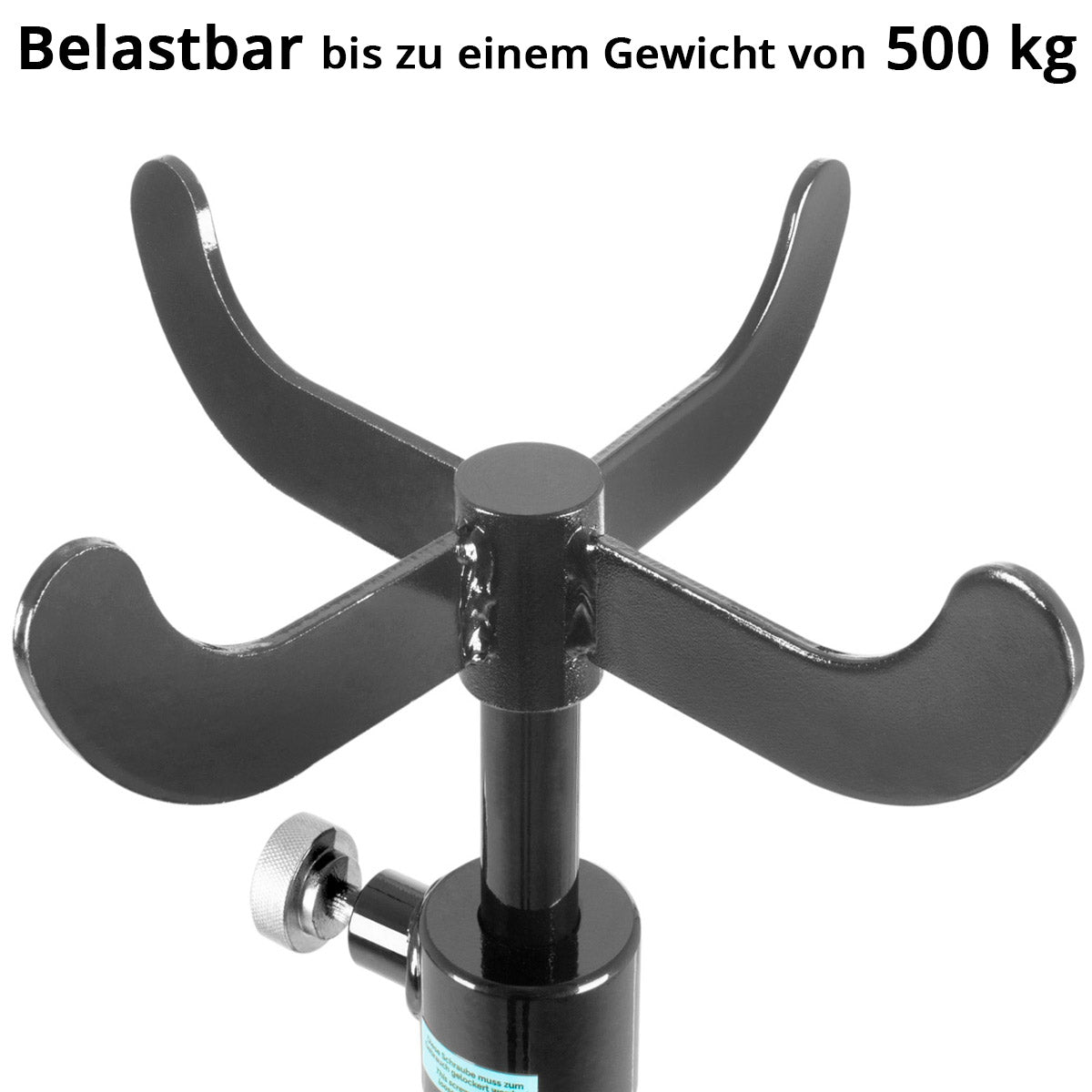 STAHLWERK Hydraulischer Getriebeheber TJ-500 ST belastbar bis zu 500 kg, Motorheber | Faulenzer | Motorträger zum Ein- und Ausbau von Getrieben, Achsen und Abgasanlagen