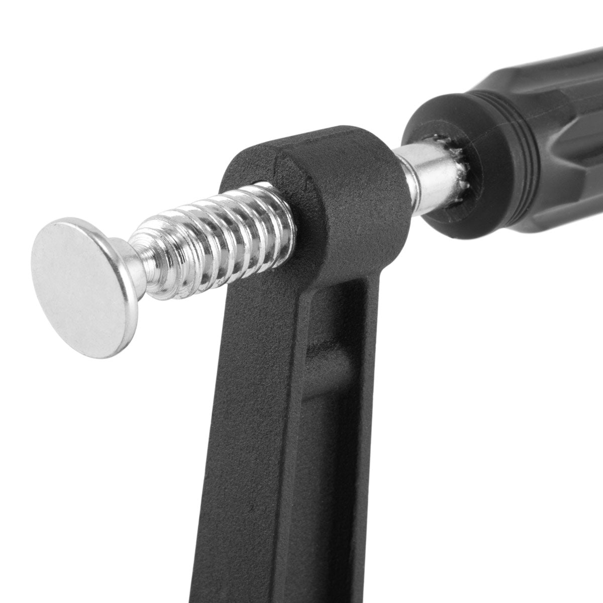 STAHLWERK Spannzwinge 80 x 200 mm Schraubzwinge mit Anschlagbolzen zum Fixieren von Werkstücken D16