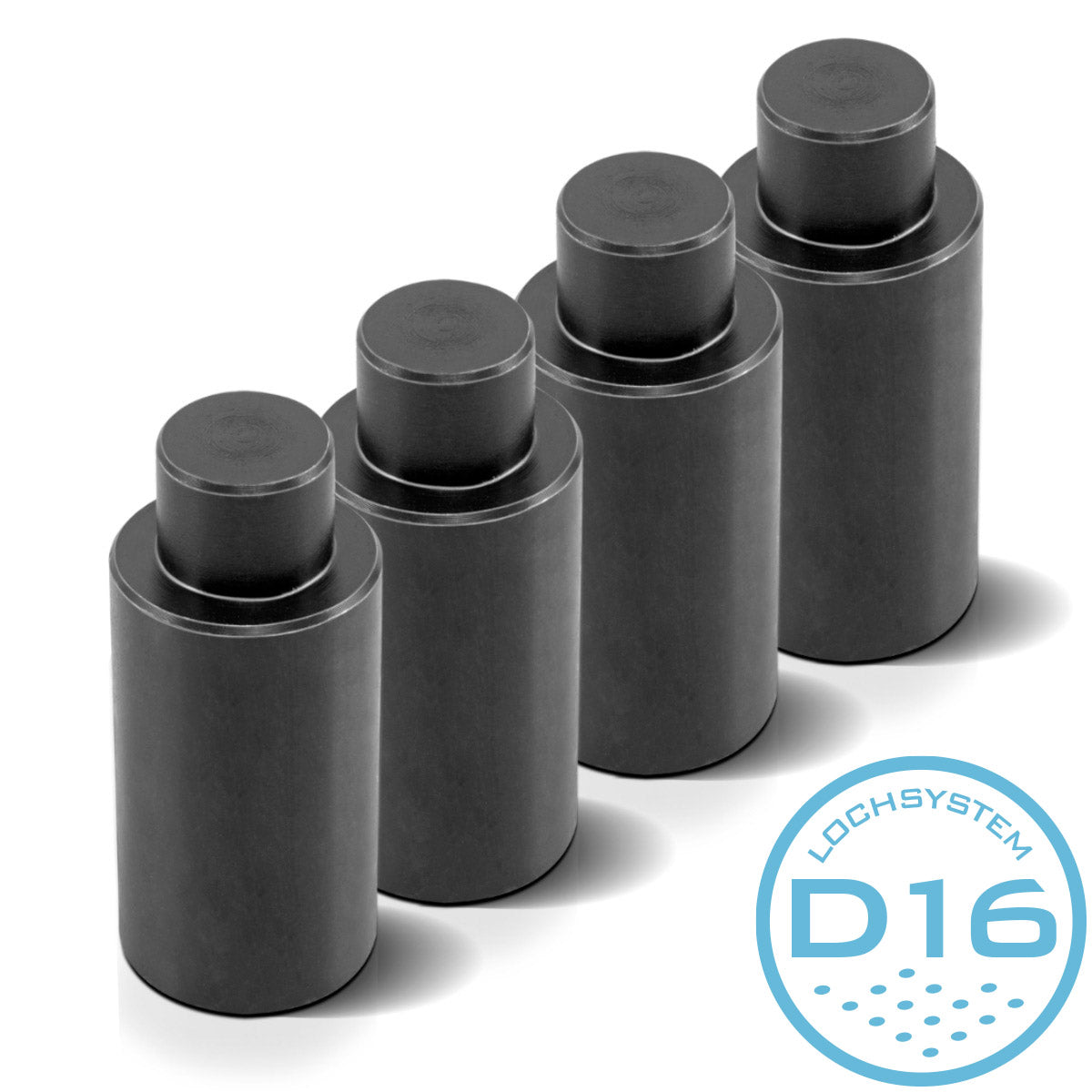 STAHLWERK Anschlagbolzen Spannbolzen 25 x 50 mm für Schweißtische mit D16 Lochsystem 4er Set