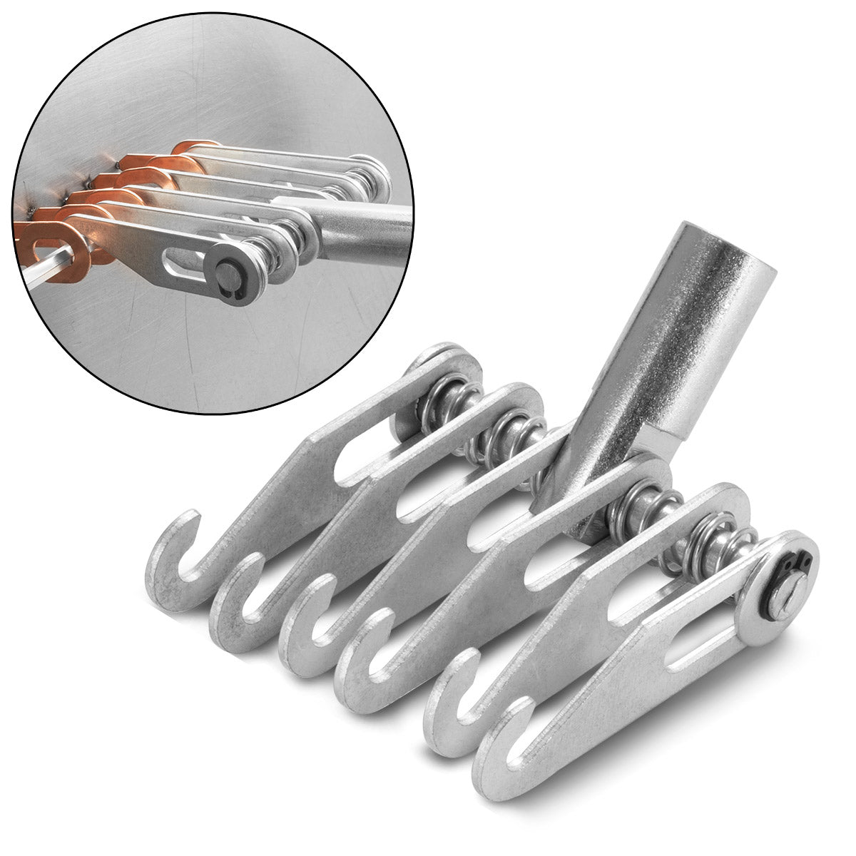 STAHLWERK Ausbeulkralle / Zugkralle / Dellenabzieher, Smart Repair Zubehör für Ausbeulspotter / Dellenlifter / Punktschweißgerät / Ausbeulwerkzeug zur professionellen Reparatur von Kfz Karosserien