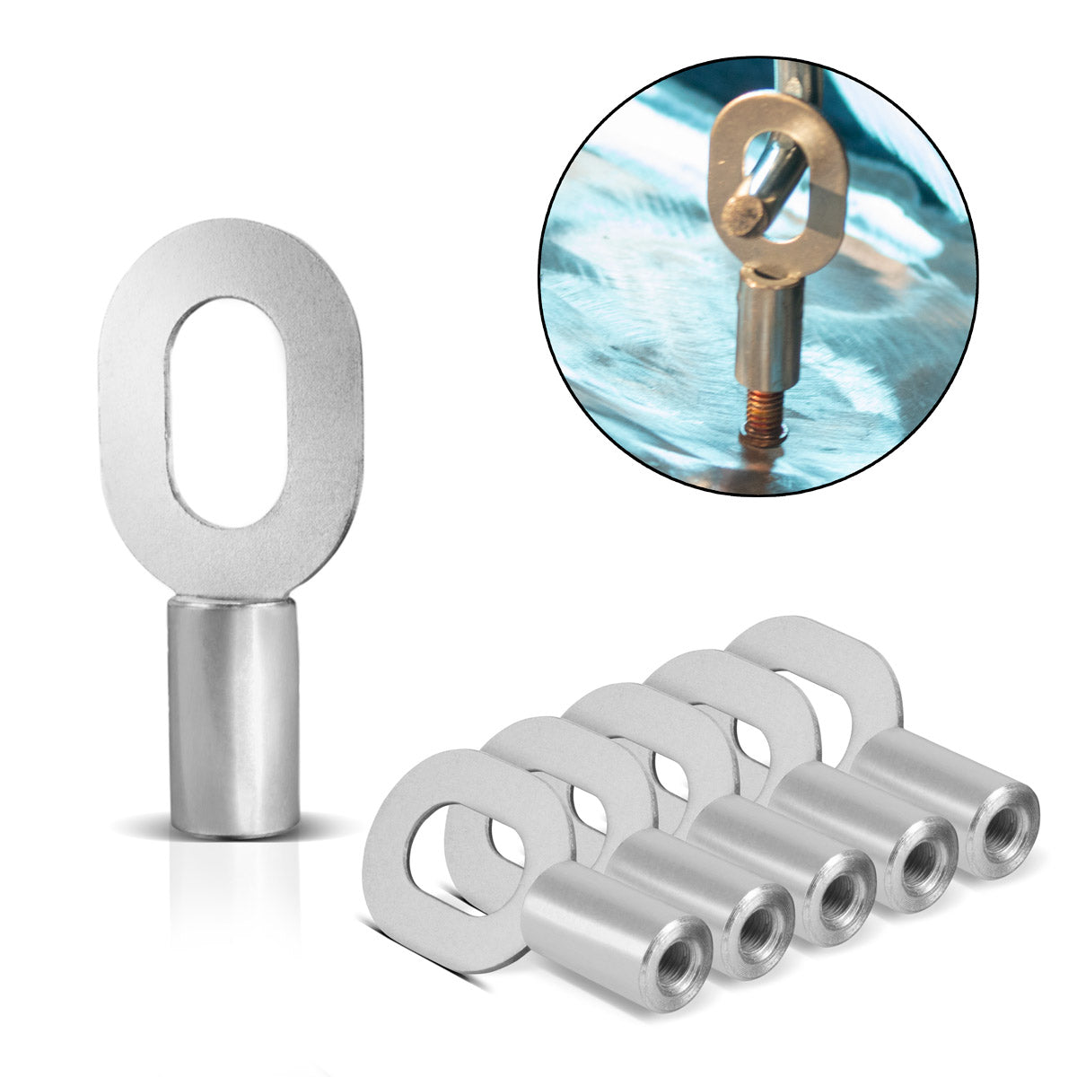 Stahlwerk Besino avec jeu de filetage M5 20S, accessoires de réparation intelligents pour les observateurs de drainage / Dellenlifter / Dot Welding Dispositif / outil disputé pour la réparation professionnelle des corps de carrosserie de la voiture