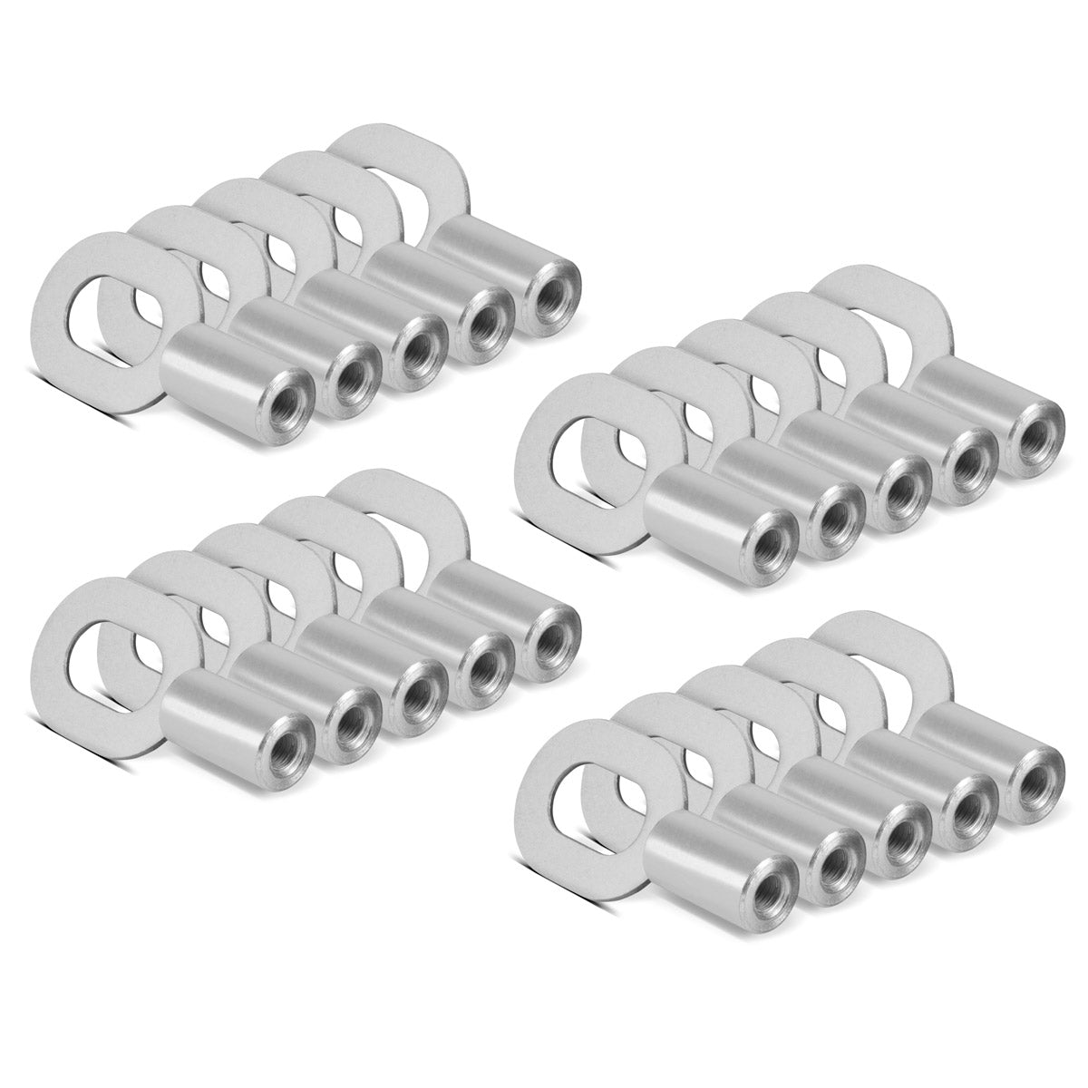 STAHLWERK Anschweißösen mit M5 Gewinde 20er Set, Smart Repair Zubehör für Ausbeulspotter / Dellenlifter / Punktschweißgerät / Ausbeulwerkzeug zur professionellen Reparatur von Kfz Karosserien