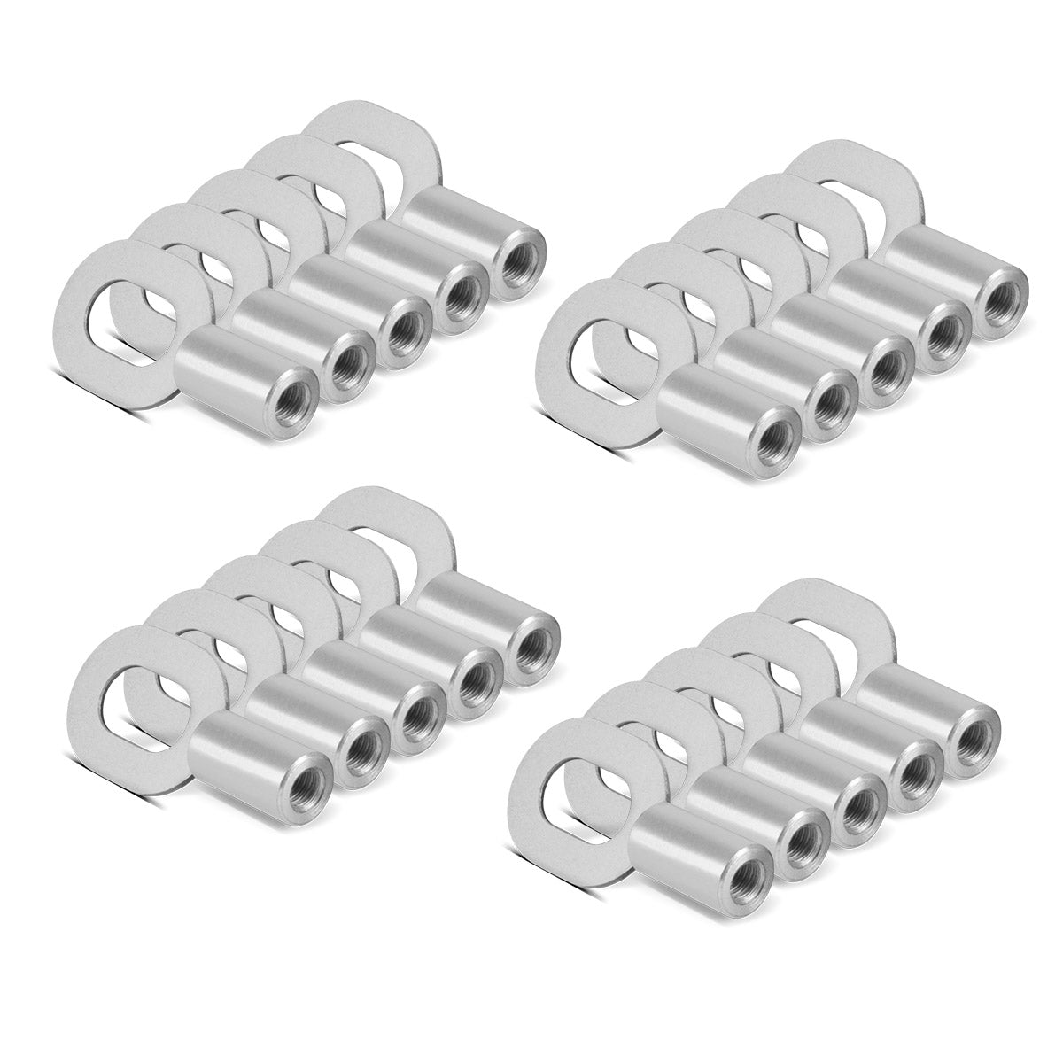 STAHLWERK Anschweißösen mit M6 Gewinde 20er Set, Smart Repair Zubehör für Ausbeulspotter / Dellenlifter / Punktschweißgerät / Ausbeulwerkzeug zur professionellen Reparatur von Kfz Karosserien