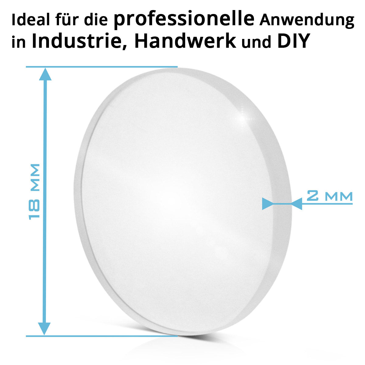 STAHLWERK Laser-Schutzlinsen 5er Set 18 x 2 mm Profi-Zubehör für Laser-Schweißbrenner | Laser-Schweißgeräte