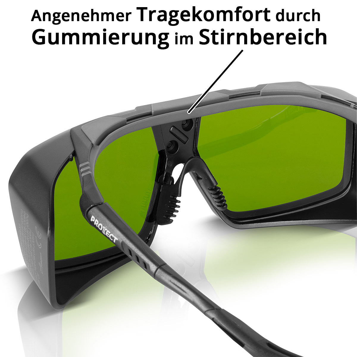 PROTECT Starlight Laserschutzbrille | Laserbrille | DIN EN 207 und EN 208 für Arbeiten mit Lasern (für Brillenträger geeignet)
