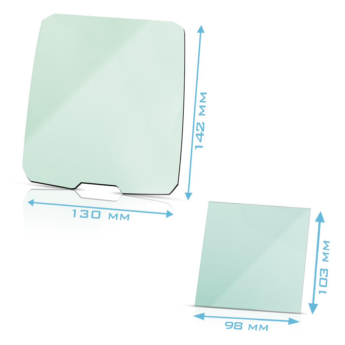 Acier Mill Schweißhelm Intentions 4 Ensemble, verres de remplacement intérieur et extérieur | Verre de protection du soudage | Disques de remplacement pour les casques de soudage entièrement automatiques ST 990 XTC | ST 990 XB | St 990 xw