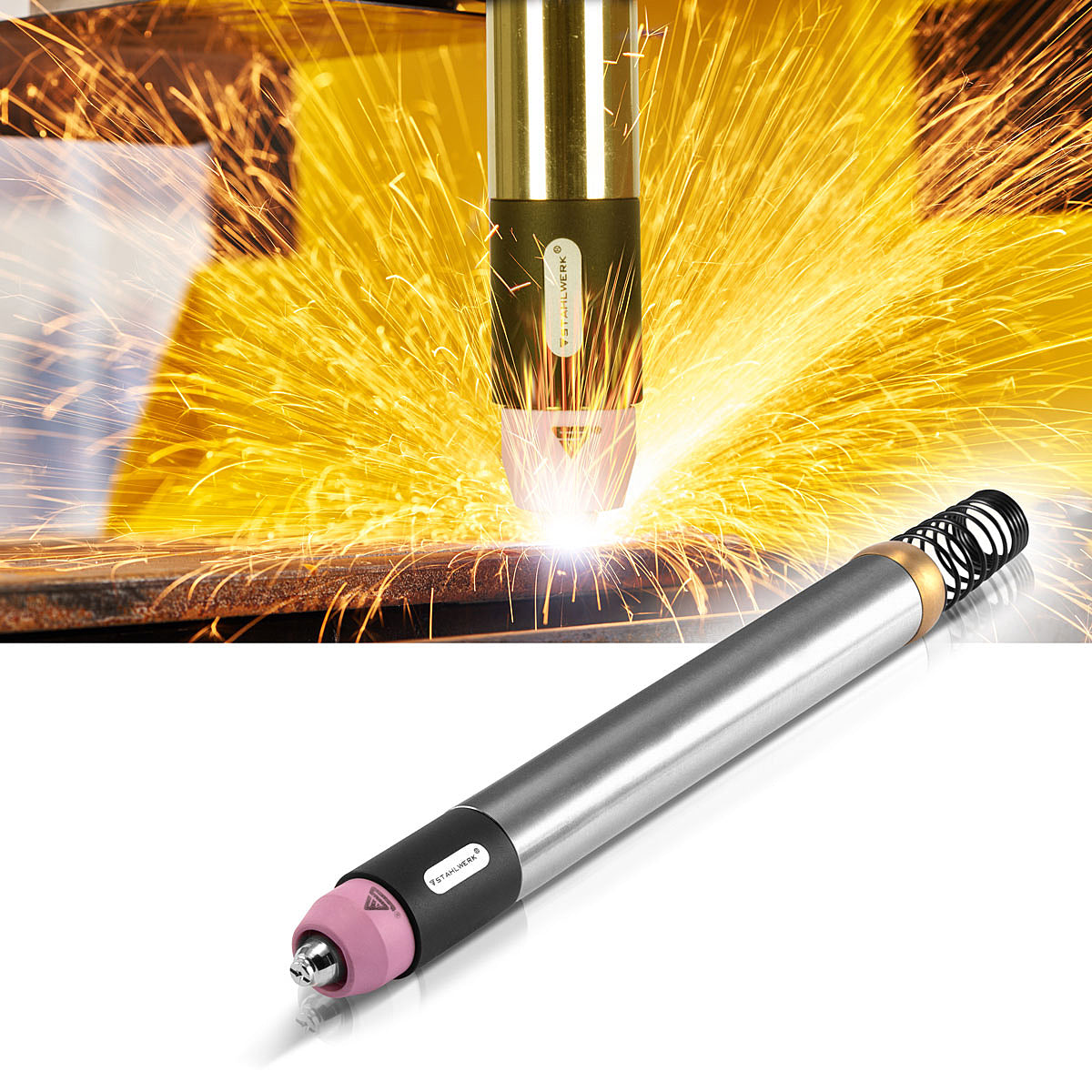 Brûleur en acier P60 CNC avec boîtier en acier inoxydable et tête de laiton de haute qualité pour les brûleurs de couteau à plasma