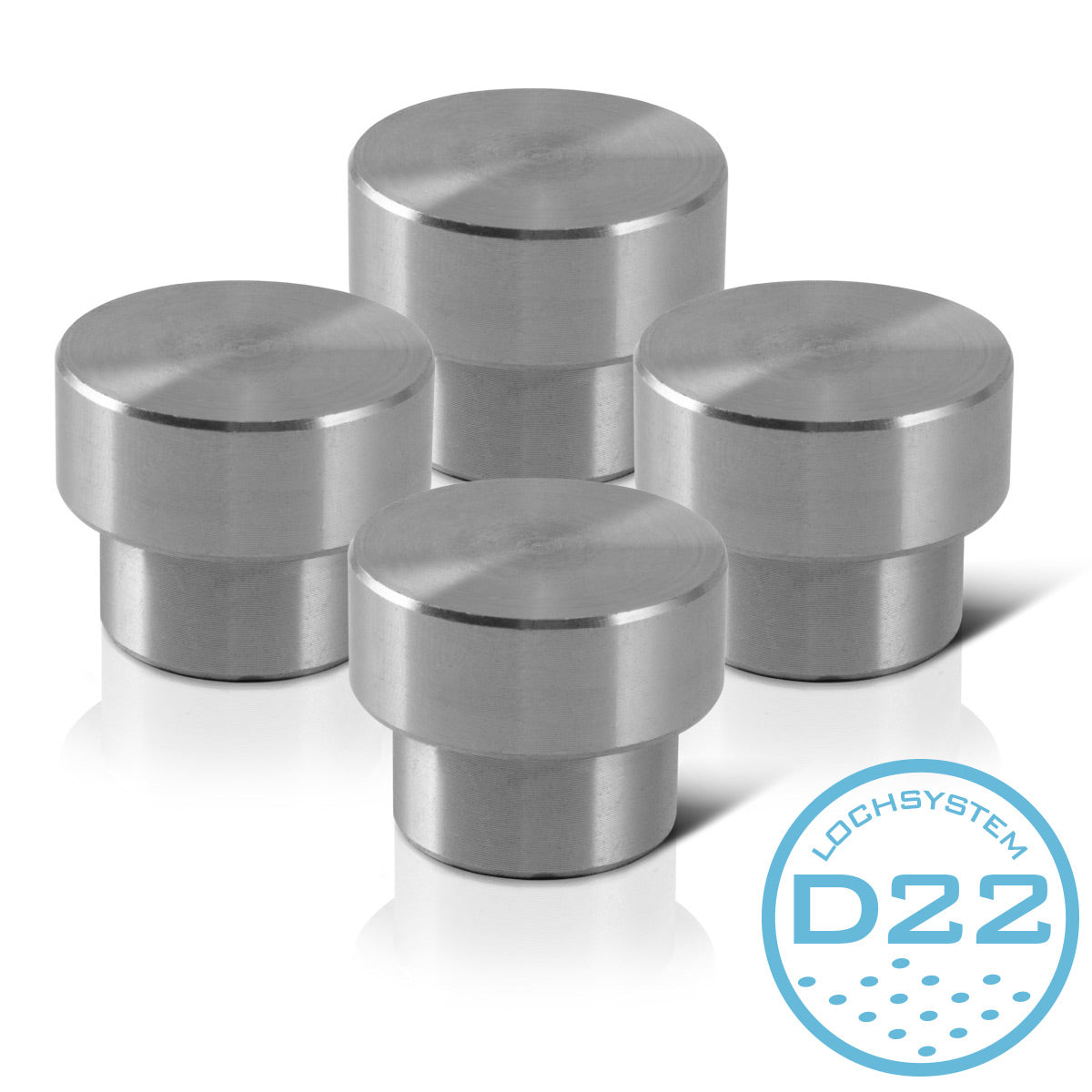 STAHLWERK Spannbolzen für Schweißtisch 22 mm 4er Set