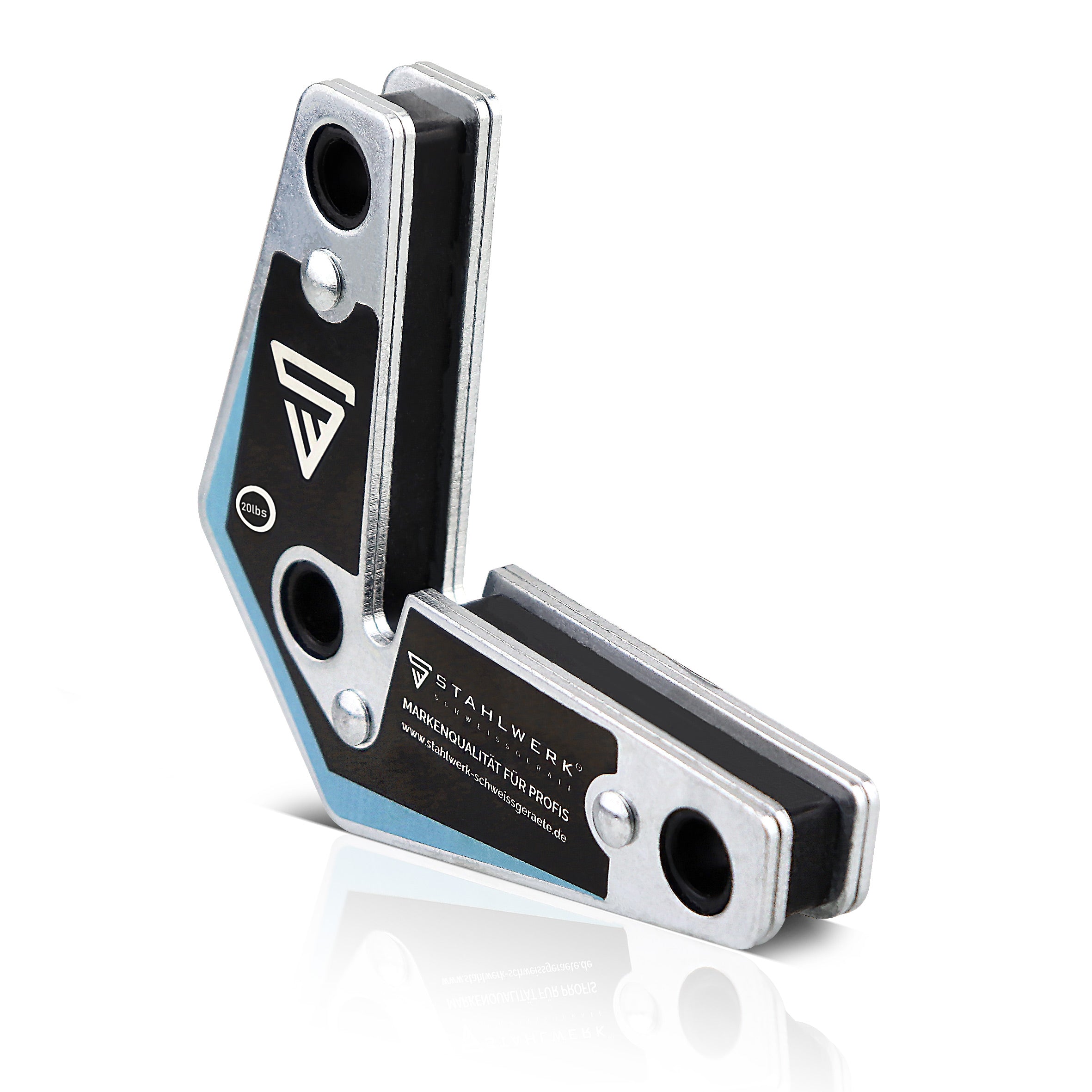 STAHLWERK 4 × Magnetwinkel Schweißwinkel 9 kg / 20 lbs