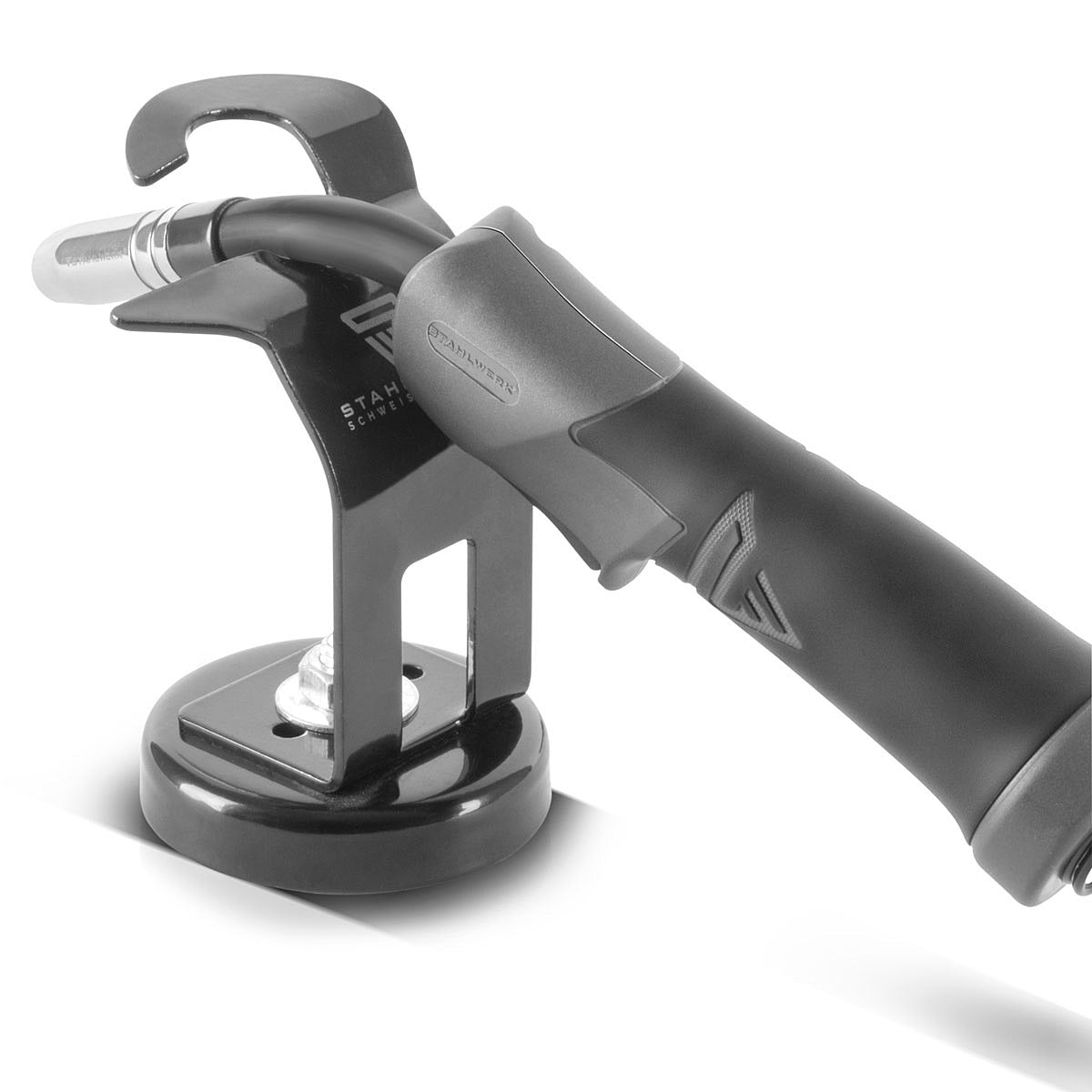 STAHLWERK MIG MAG Brennerhalter schwarz mit Magnetfuß