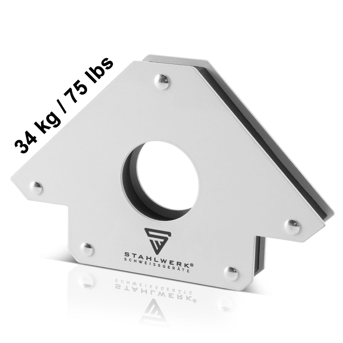 Steelwork 3 × ángulo de ángulo magnético ángulo de soldadura 11.3 + 22.6 + 34 kg / 25 + 50 + 75 lbs