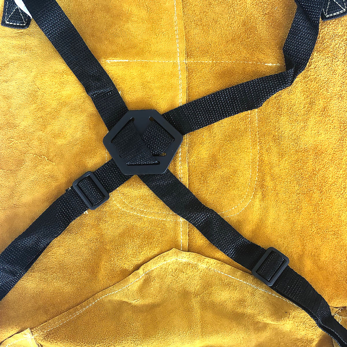 Acciaio di saldatura in acciaio realizzato con vera pelle / assistenza protettiva per la sicurezza / protezione professionale per la saldatura e il taglio del plasma